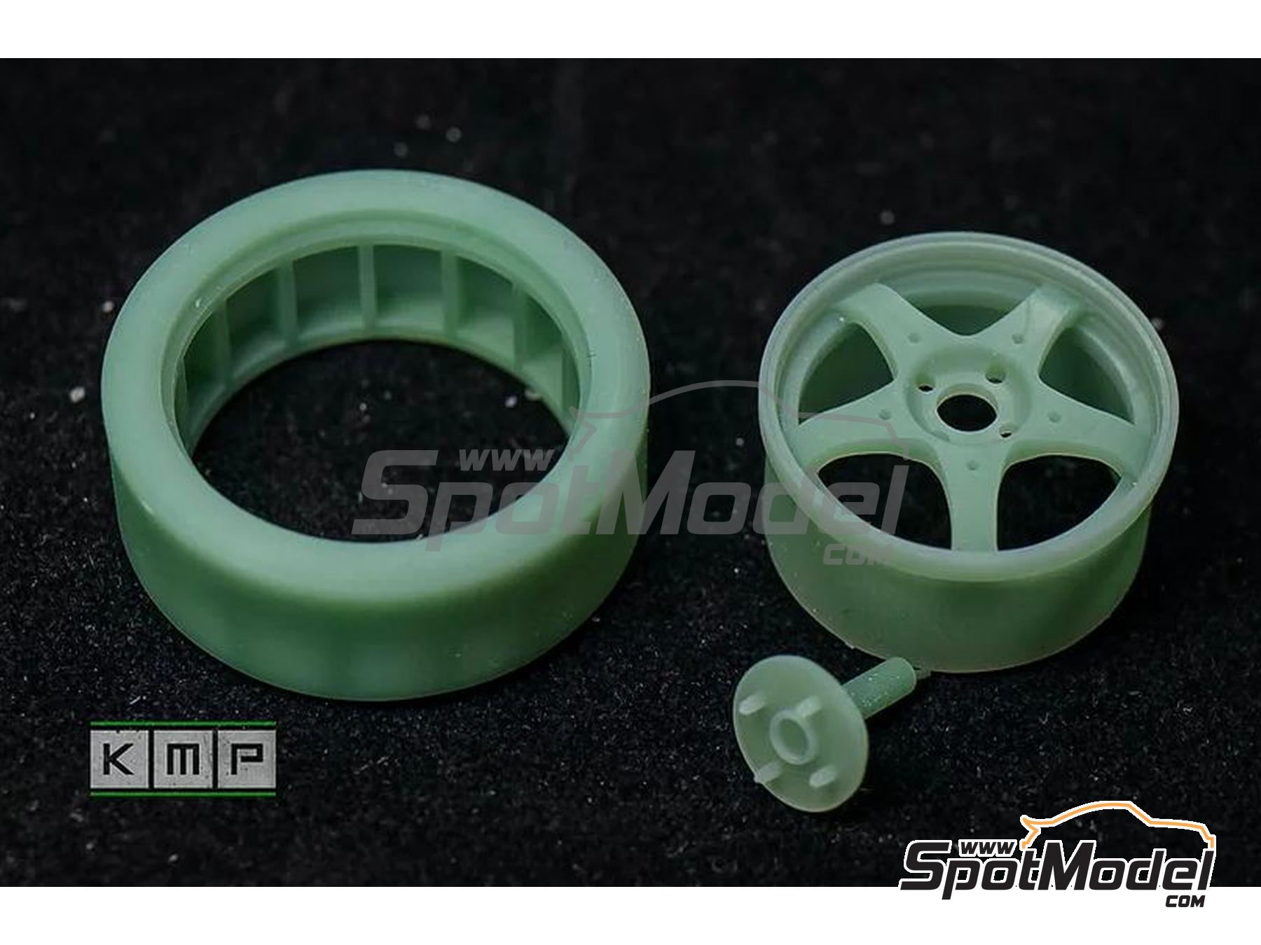 Image 4: Enkei OZ for Mitsubishi Lancer Evo I - II - III -  1995 | Rims and tyres set in 1/24 scale manufactured by KMP Kool Models Production (ref.&nbsp;KMP-TK24148, also TK24148)