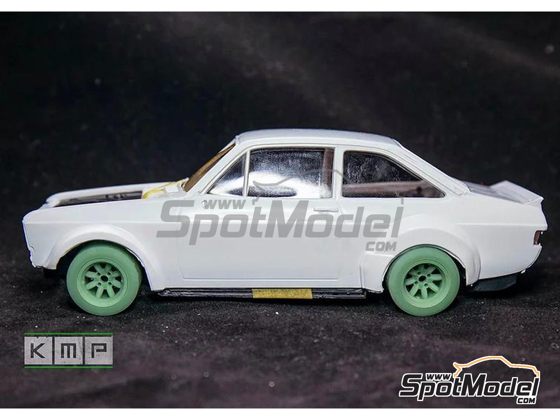 Image 1: Minilite 13" for Ford Escort Mk II RS1800 | Rims and tyres set in 1/24 scale manufactured by KMP Kool Models Production (ref.&nbsp;KMP-TK24151, also TK24151)