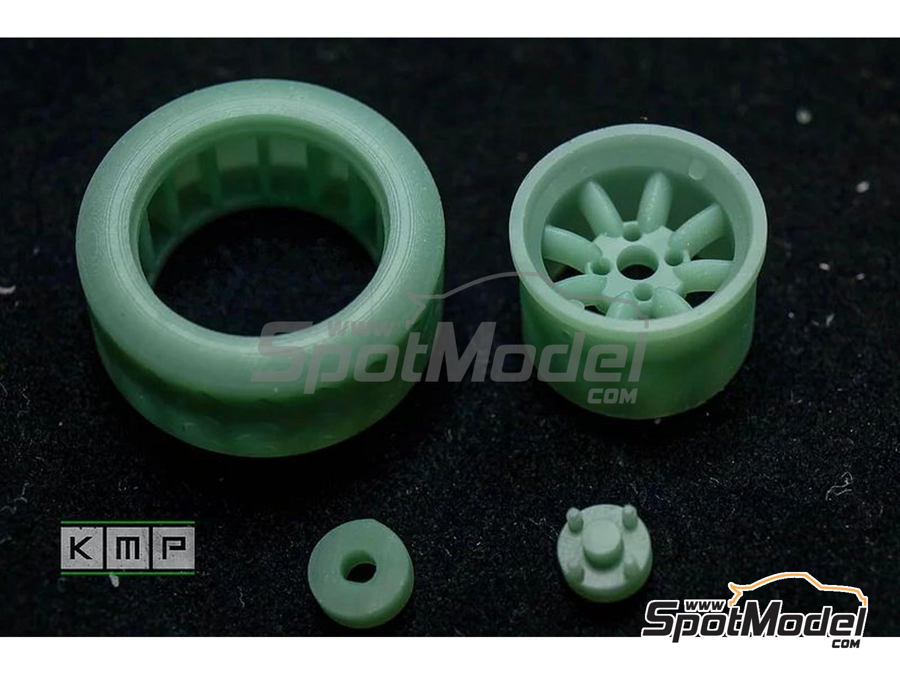 Image 4: Minilite 13" for Ford Escort Mk II RS1800 | Rims and tyres set in 1/24 scale manufactured by KMP Kool Models Production (ref.&nbsp;KMP-TK24151, also TK24151)