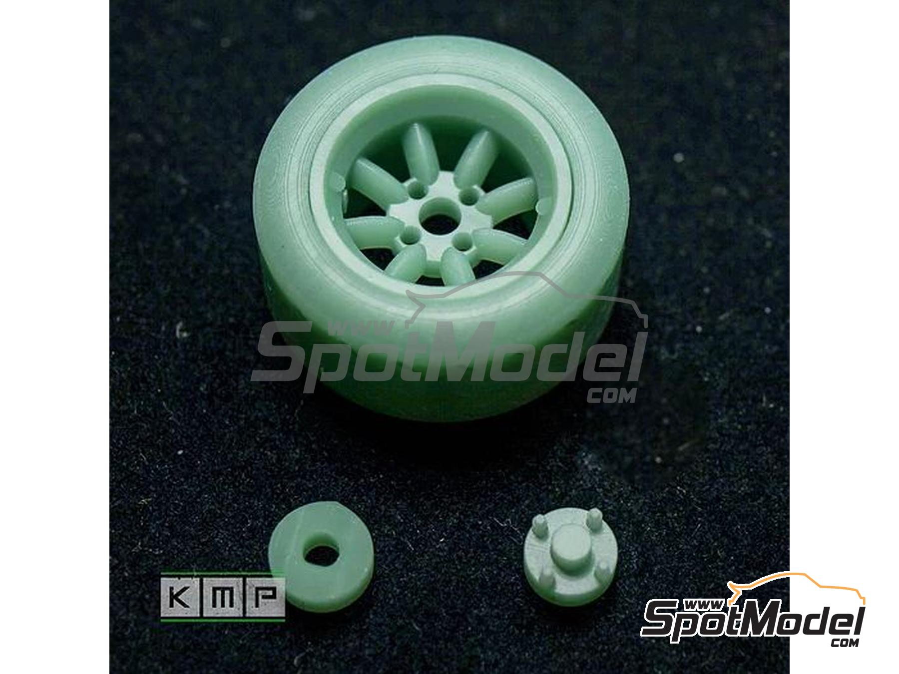 Image 5: Minilite 13" for Ford Escort Mk II RS1800 | Rims and tyres set in 1/24 scale manufactured by KMP Kool Models Production (ref.&nbsp;KMP-TK24151, also TK24151)