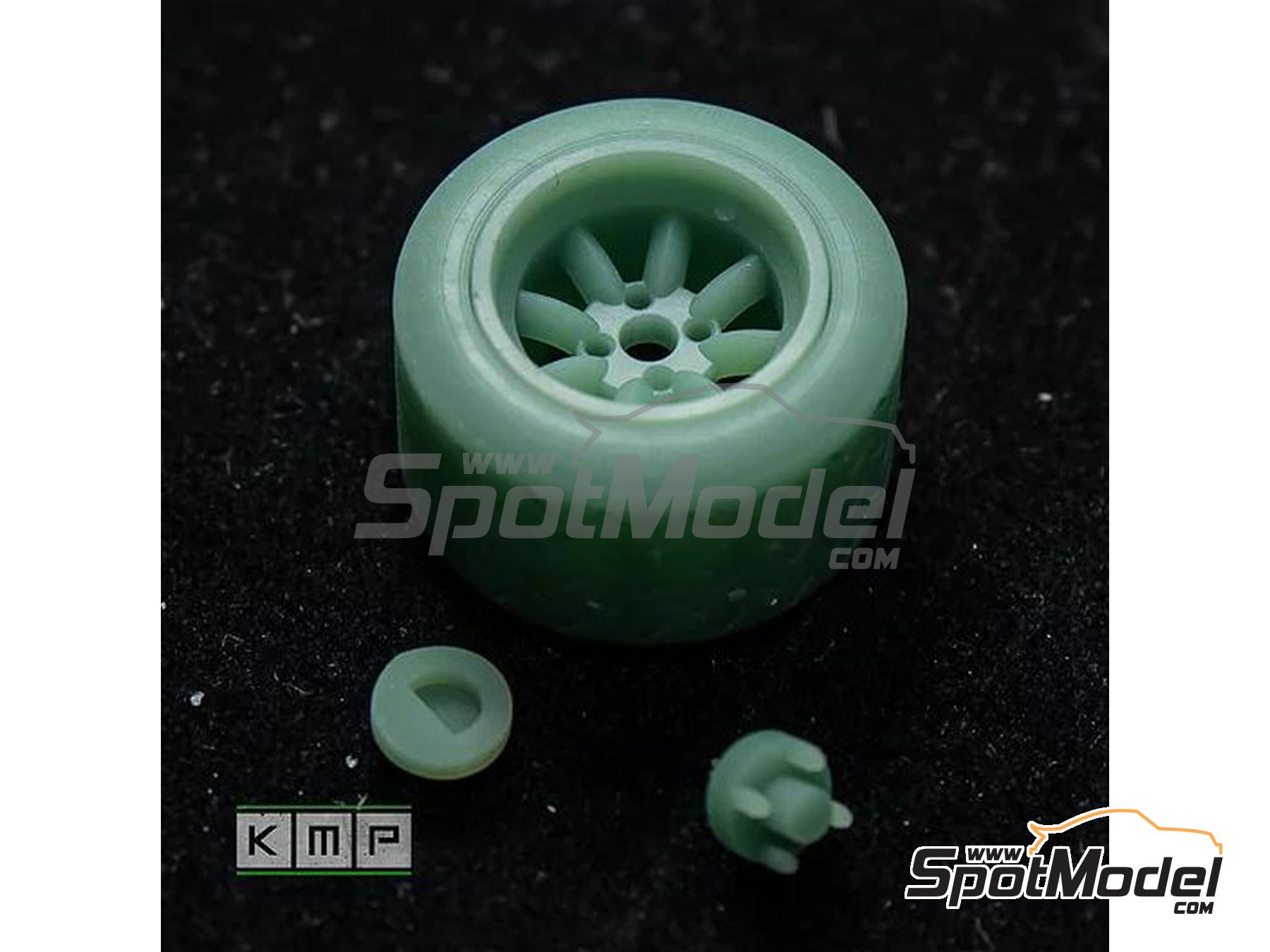 Image 6: Minilite 13" for Ford Escort Mk II RS1800 | Rims and tyres set in 1/24 scale manufactured by KMP Kool Models Production (ref.&nbsp;KMP-TK24151, also TK24151)