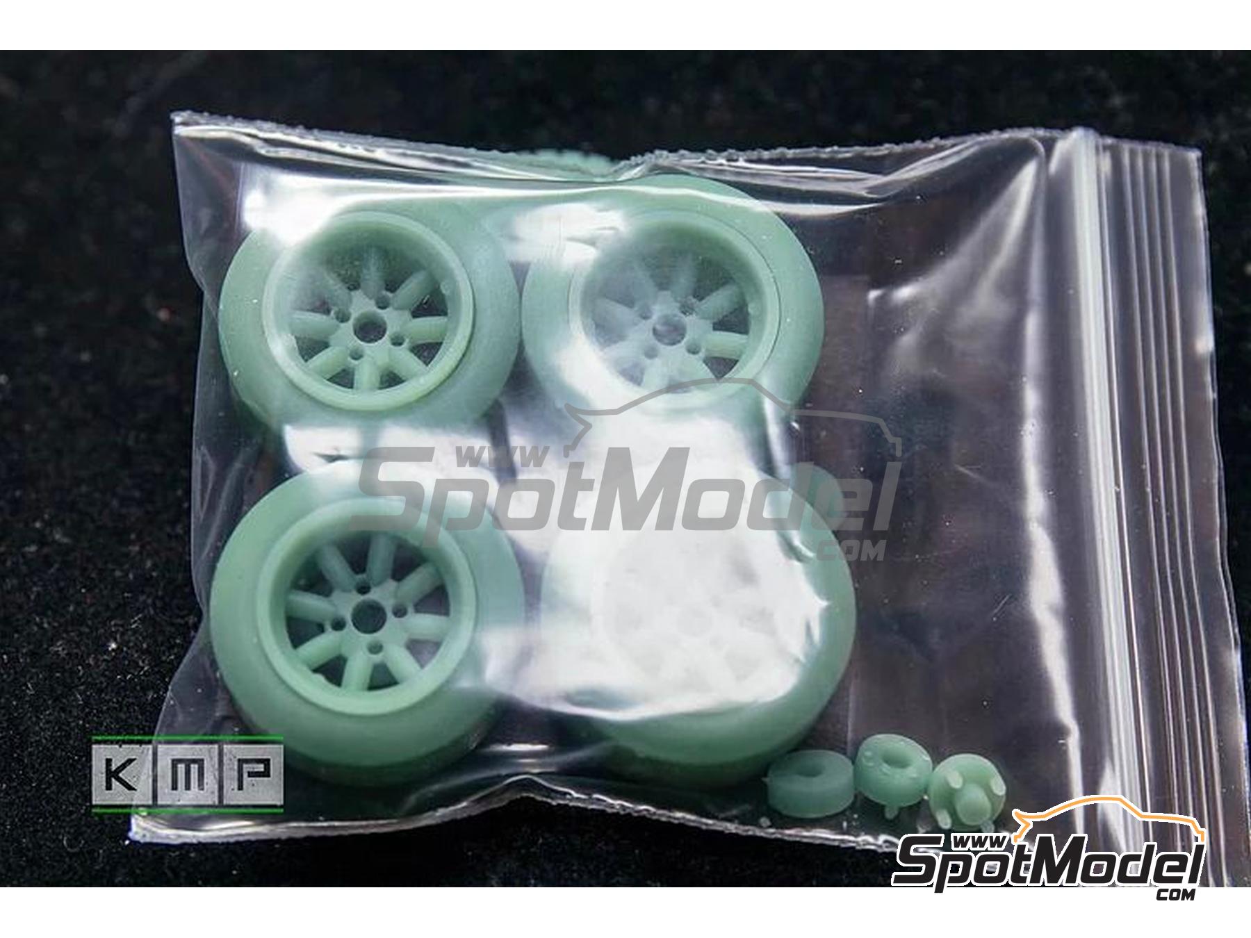 Image 11: Minilite 13" for Ford Escort Mk II RS1800 | Rims and tyres set in 1/24 scale manufactured by KMP Kool Models Production (ref.&nbsp;KMP-TK24151, also TK24151)