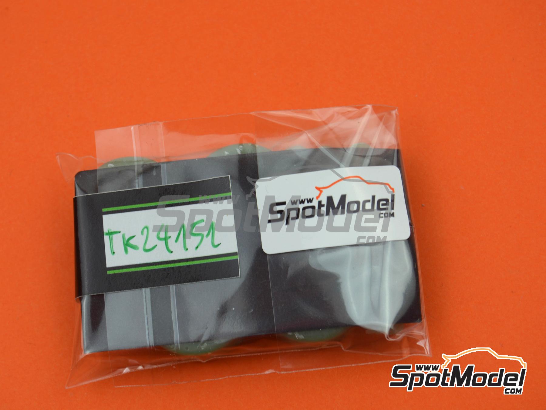 Image 13: Minilite 13" for Ford Escort Mk II RS1800 | Rims and tyres set in 1/24 scale manufactured by KMP Kool Models Production (ref.&nbsp;KMP-TK24151, also TK24151)