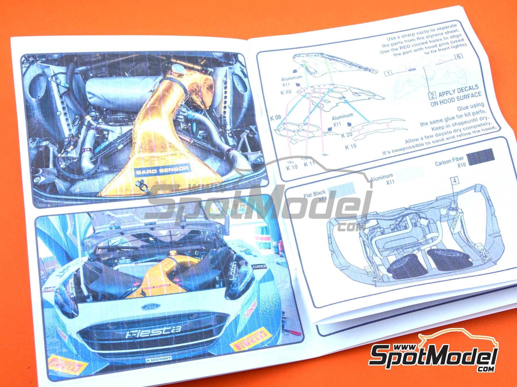 Image 8: Ford Fiesta WRC | Detail up set in 1/24 scale manufactured by KMP Kool Models Production (ref.&nbsp;KMP-TK24169, also TK24169)