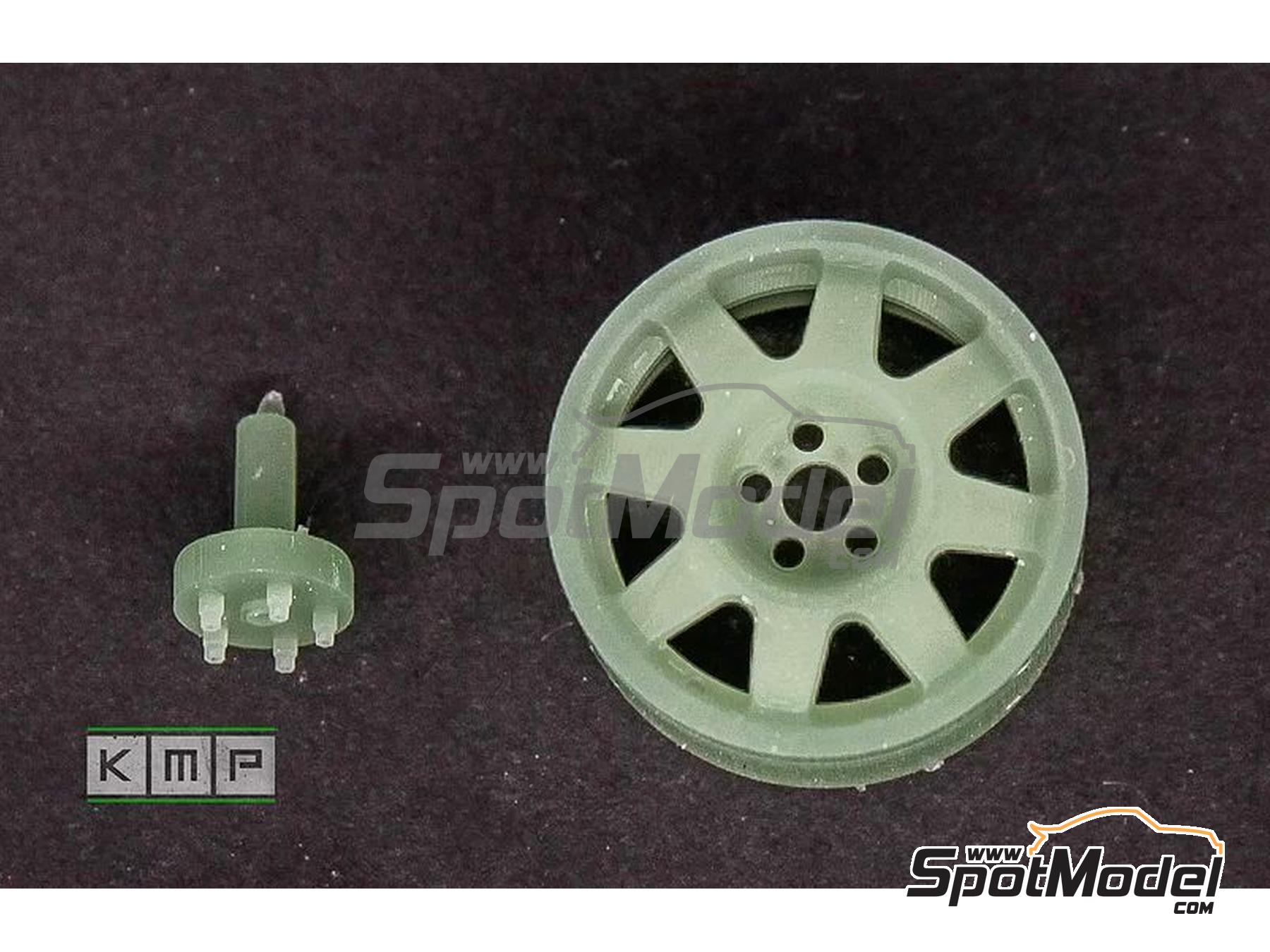 Image 2: Speedline Gravel rims for Subaru Impreza | Rims in 1/24 scale manufactured by KMP Kool Models Production (ref.&nbsp;KMP-TK24176, also TK24176)
