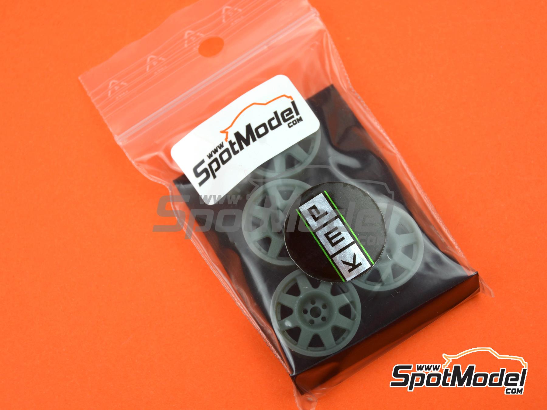 Image 4: Speedline Gravel rims for Subaru Impreza | Rims in 1/24 scale manufactured by KMP Kool Models Production (ref.&nbsp;KMP-TK24176, also TK24176)