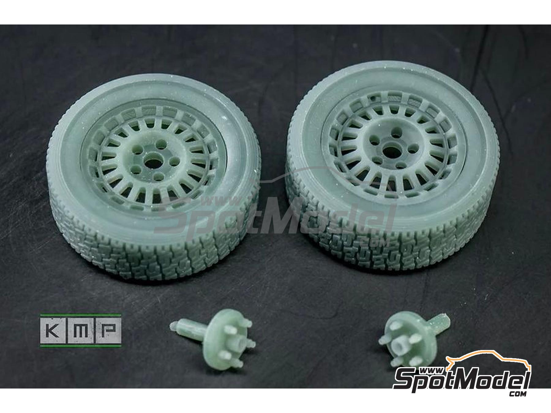 Image 3: Ronal gravel rims and tires for the Opel Manta group B | Rims and tyres set in 1/24 scale manufactured by KMP Kool Models Production (ref.&nbsp;KMP-TK24191, also TK24191)