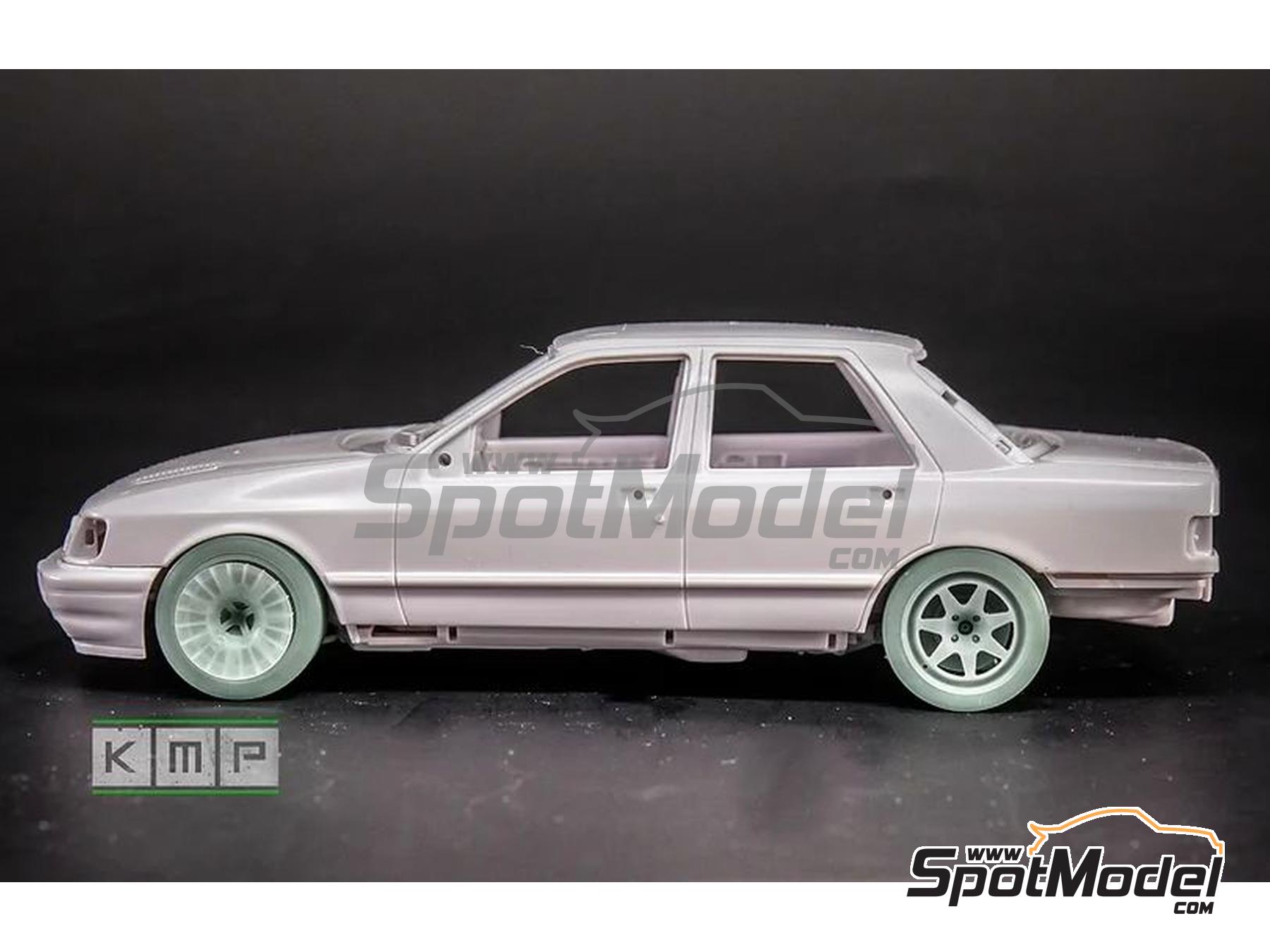Image 2: Tecnomagnesio 17 pulgadas para Ford Sierra Cosworth 4x4 | Set de llantas y neumáticos en escala 1/24 fabricado por KMP Kool Models Production (ref. KMP-TK24214, tambien TK24214)