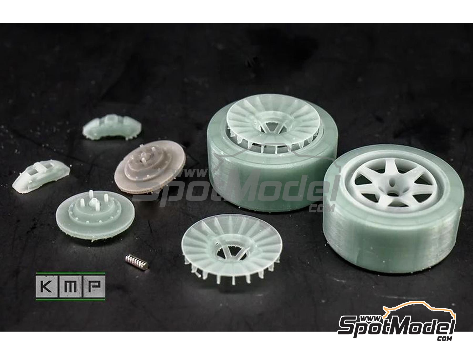 Image 4: Tecnomagnesio 17 pulgadas para Ford Sierra Cosworth 4x4 | Set de llantas y neumáticos en escala 1/24 fabricado por KMP Kool Models Production (ref. KMP-TK24214, tambien TK24214)