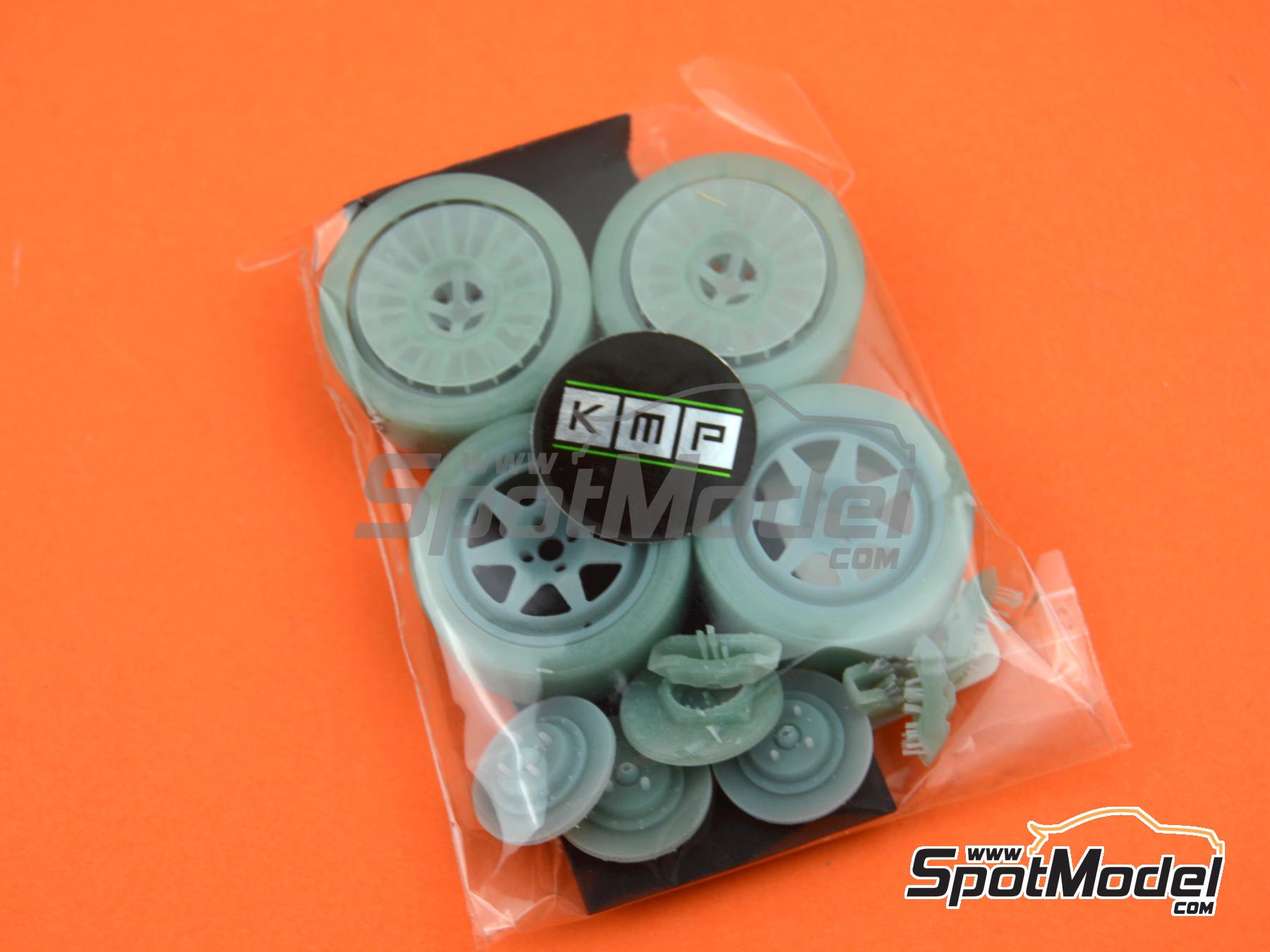 Image 8: Tecnomagnesio 17 pulgadas para Ford Sierra Cosworth 4x4 | Set de llantas y neumáticos en escala 1/24 fabricado por KMP Kool Models Production (ref. KMP-TK24214, tambien TK24214)