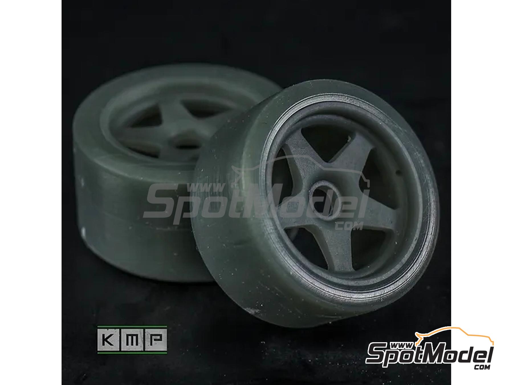 Image 1: Enkei 5 spokes - Ferrari F40 LM | Rims and tyres set in 1/24 scale manufactured by KMP Kool Models Production (ref.&nbsp;KMP-TK24249, also TK24249)