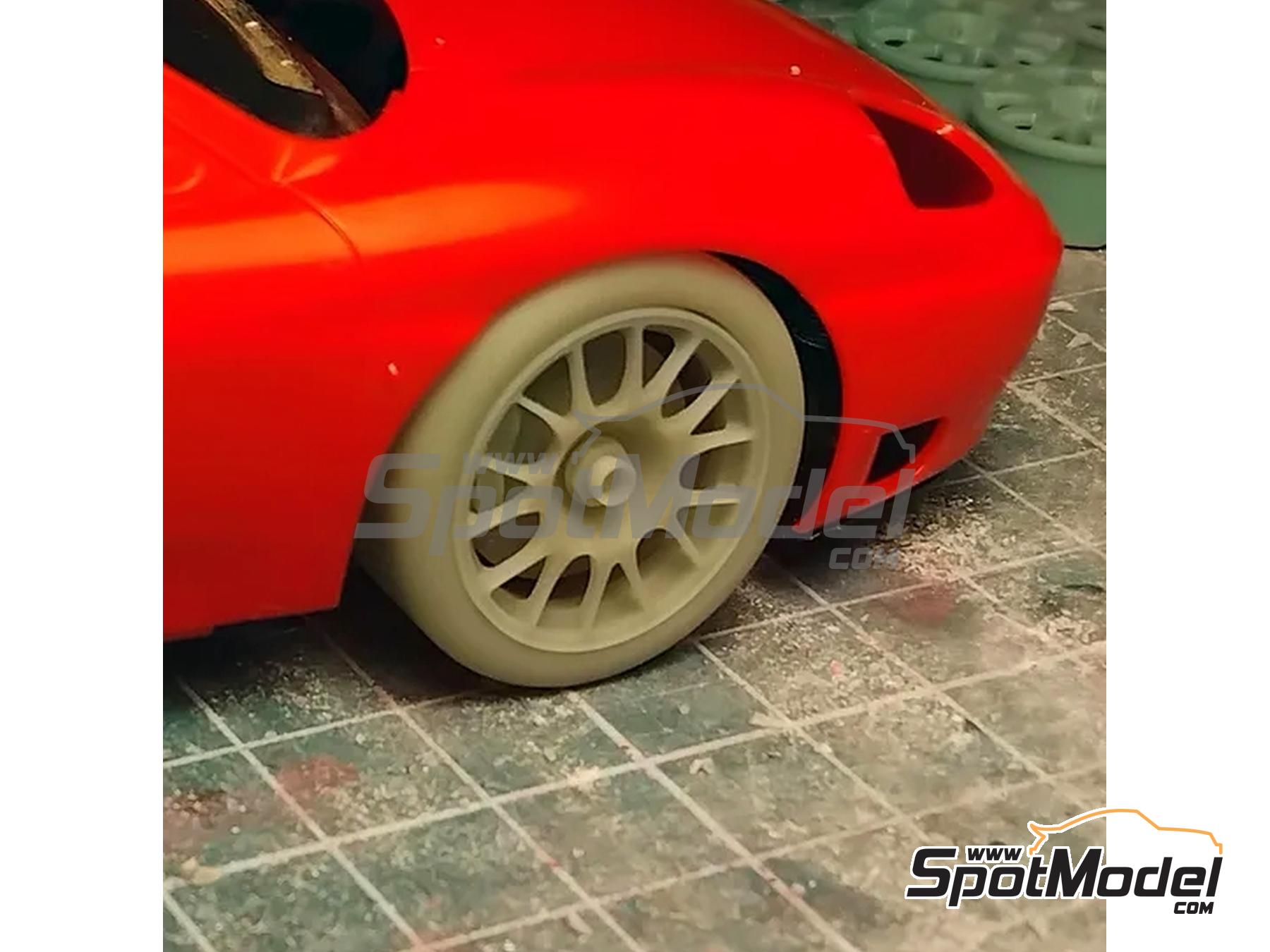 Image 3: Ferrari 360 GT | Rims and tyres set in 1/24 scale manufactured by KMP Kool Models Production (ref.&nbsp;KMP-TK24254, also TK24254)