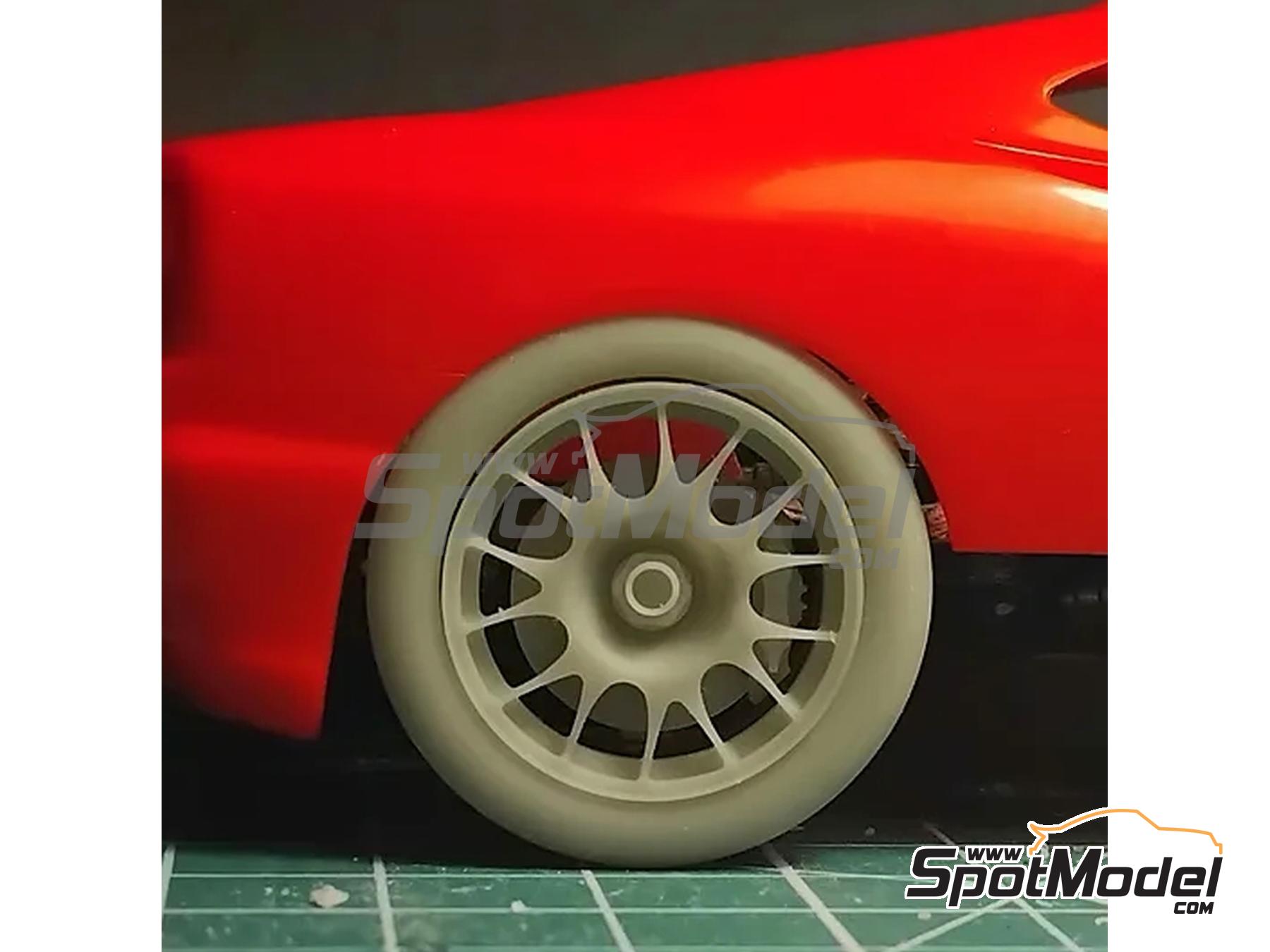Image 4: Ferrari 360 GT | Rims and tyres set in 1/24 scale manufactured by KMP Kool Models Production (ref.&nbsp;KMP-TK24254, also TK24254)