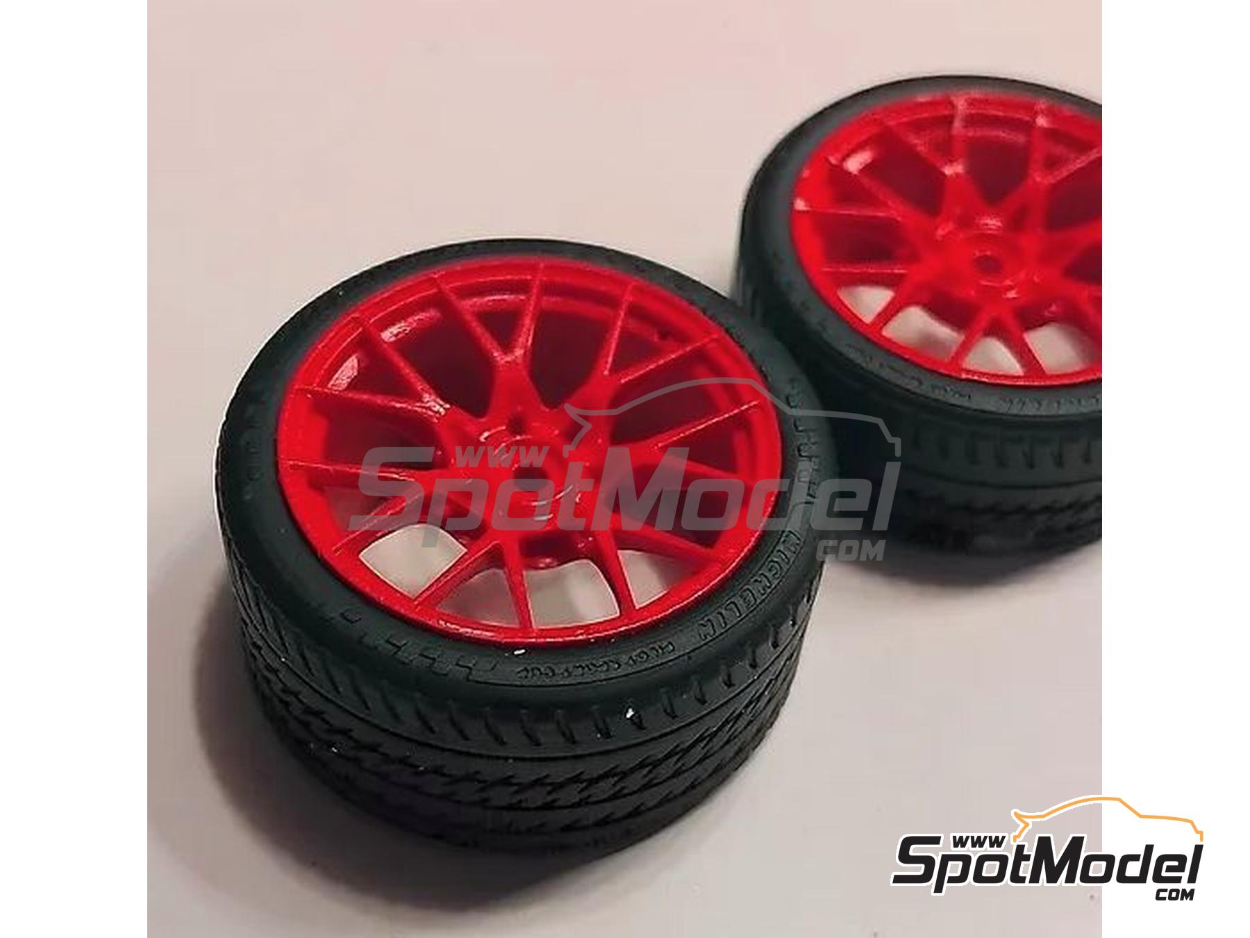 Image 2: Aluminium forged rims 20"/21" with ventilators for Porsche 911 992.1 GT3 RS | Rims and tyres set in 1/24 scale manufactured by KMP Kool Models Production (ref.&nbsp;KMP-TK24263, also TK24263)