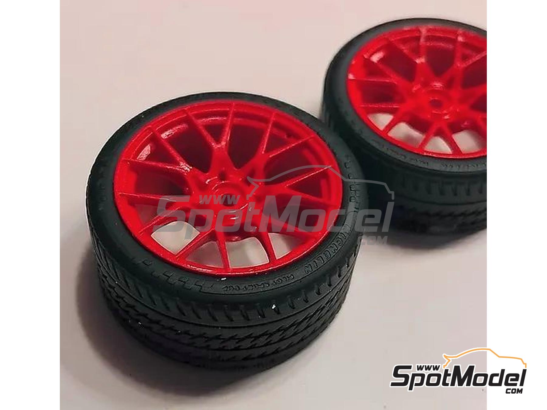 Image 3: Aluminium forged rims 20"/21" with ventilators for Porsche 911 992.1 GT3 RS | Rims and tyres set in 1/24 scale manufactured by KMP Kool Models Production (ref.&nbsp;KMP-TK24263, also TK24263)