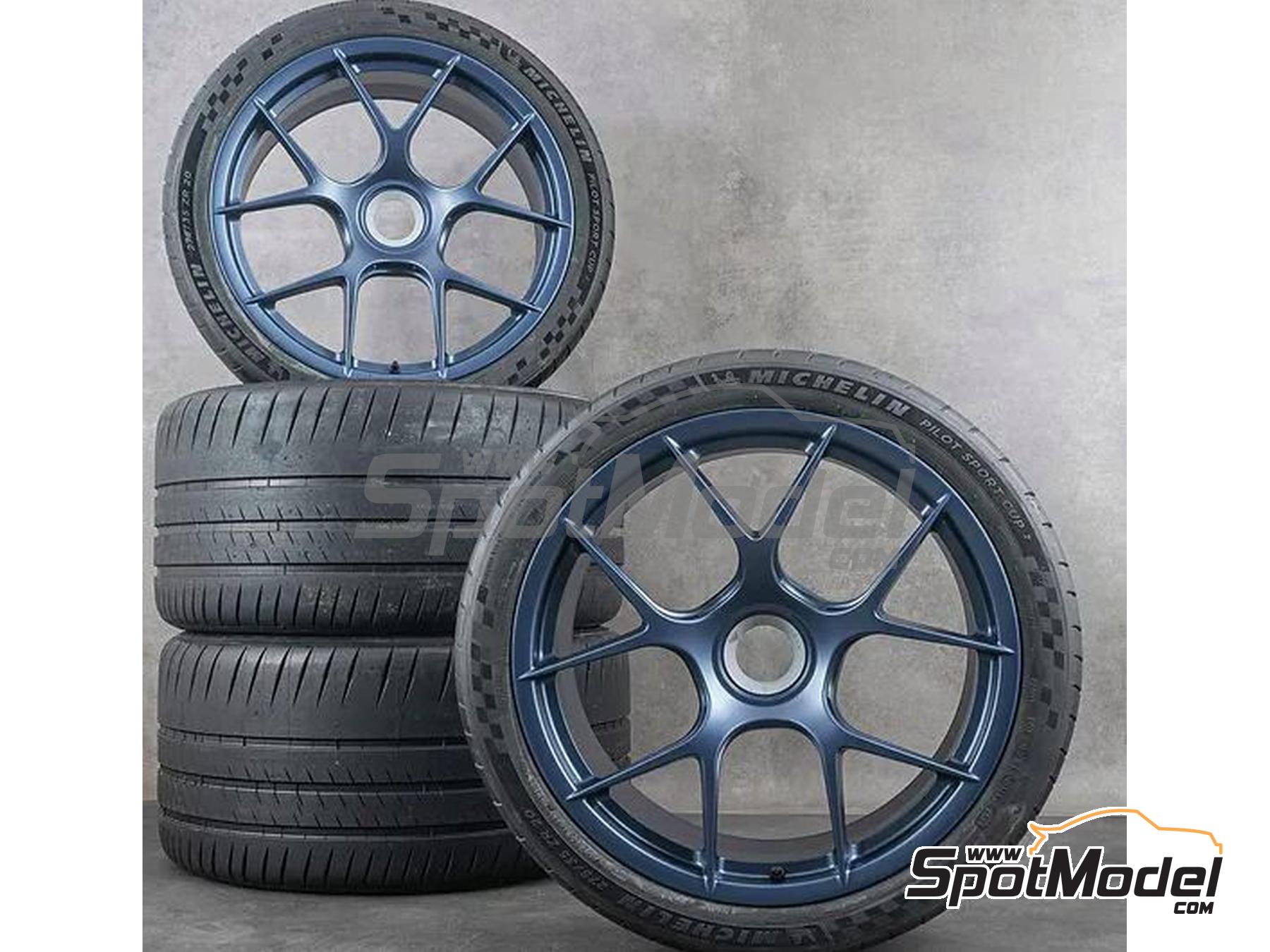 Image 1: Magnesium rims 20"/21" with ventilators for Porsche 911 992.1 GT3 RS | Rims and tyres set in 1/24 scale manufactured by KMP Kool Models Production (ref. KMP-TK24264, also TK24264)