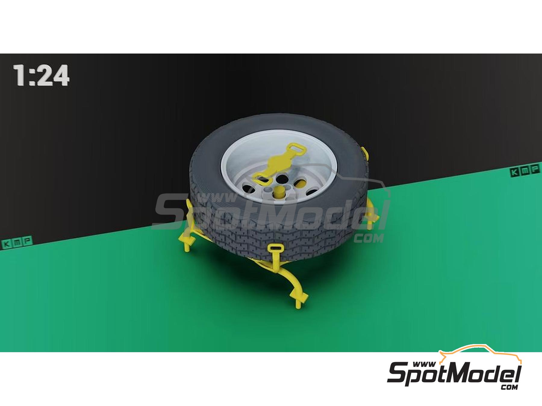 Image 2: Peugeot 405 Turbo 16 Equipo Peugeot Talbot Sport patrocinado por Camel - Rally Paris Dakar 1990 | Decoraci&oacute;n en escala&nbsp;1/24 fabricado por KMP Kool Models Production (ref.&nbsp;KMP-TK24275, tambien TK24275)