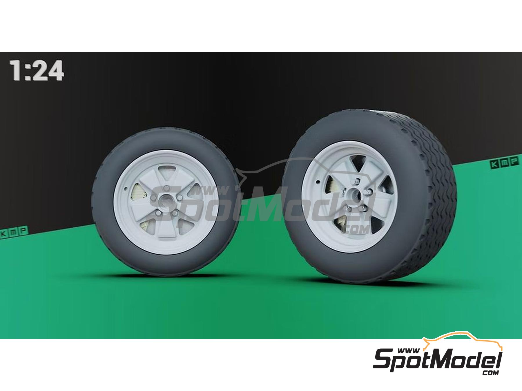 Image 1: Porsche 911SC RS Fuchs Gravel | Rims and tyres set in 1/24 scale manufactured by KMP Kool Models Production (ref.&nbsp;KMP-TK24277, also TK24277)