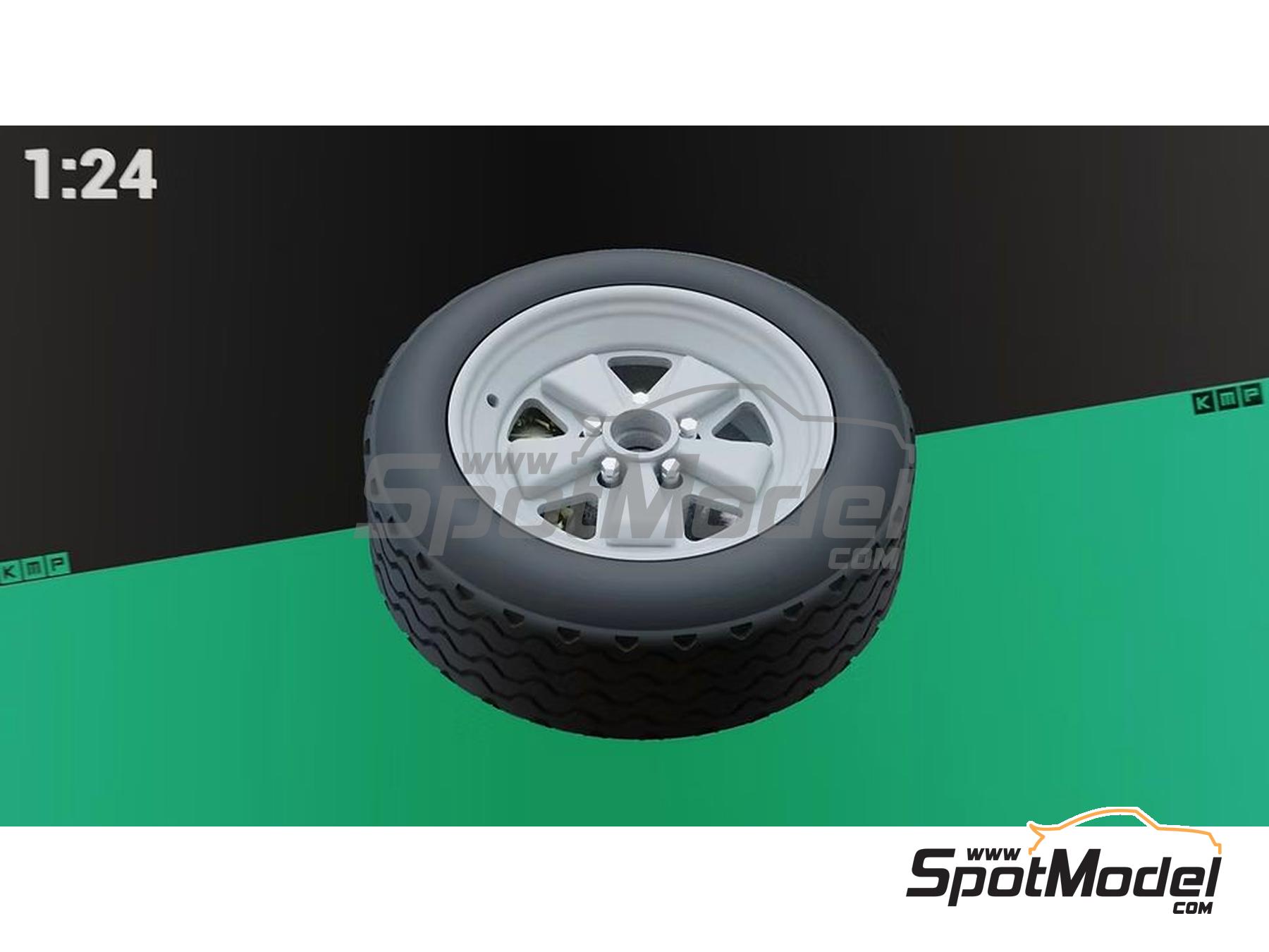 Image 2: Porsche 911SC RS Fuchs Gravel | Rims and tyres set in 1/24 scale manufactured by KMP Kool Models Production (ref.&nbsp;KMP-TK24277, also TK24277)