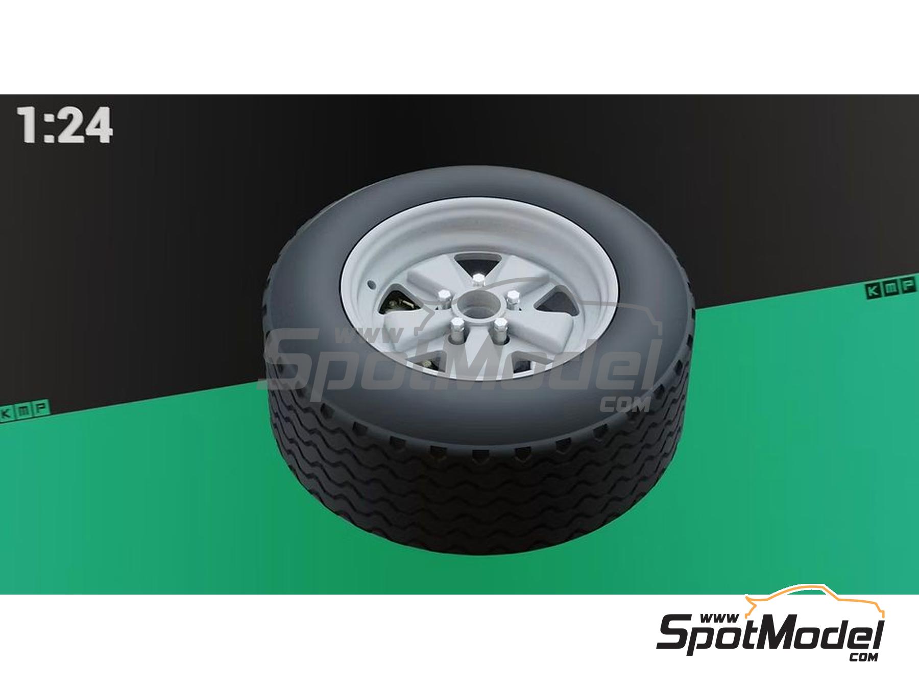 Image 3: Porsche 911SC RS Fuchs Gravel | Rims and tyres set in 1/24 scale manufactured by KMP Kool Models Production (ref.&nbsp;KMP-TK24277, also TK24277)