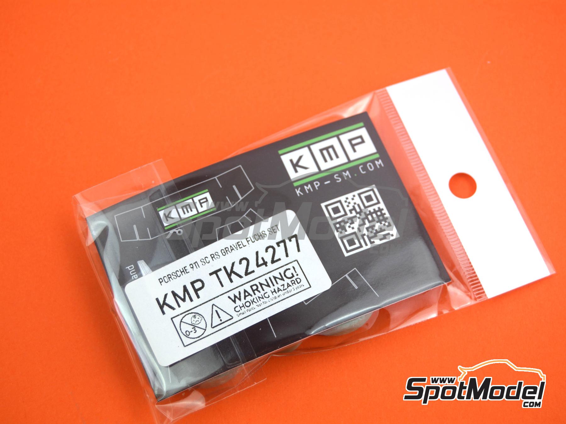 Image 5: Porsche 911SC RS Fuchs Gravel | Rims and tyres set in 1/24 scale manufactured by KMP Kool Models Production (ref.&nbsp;KMP-TK24277, also TK24277)