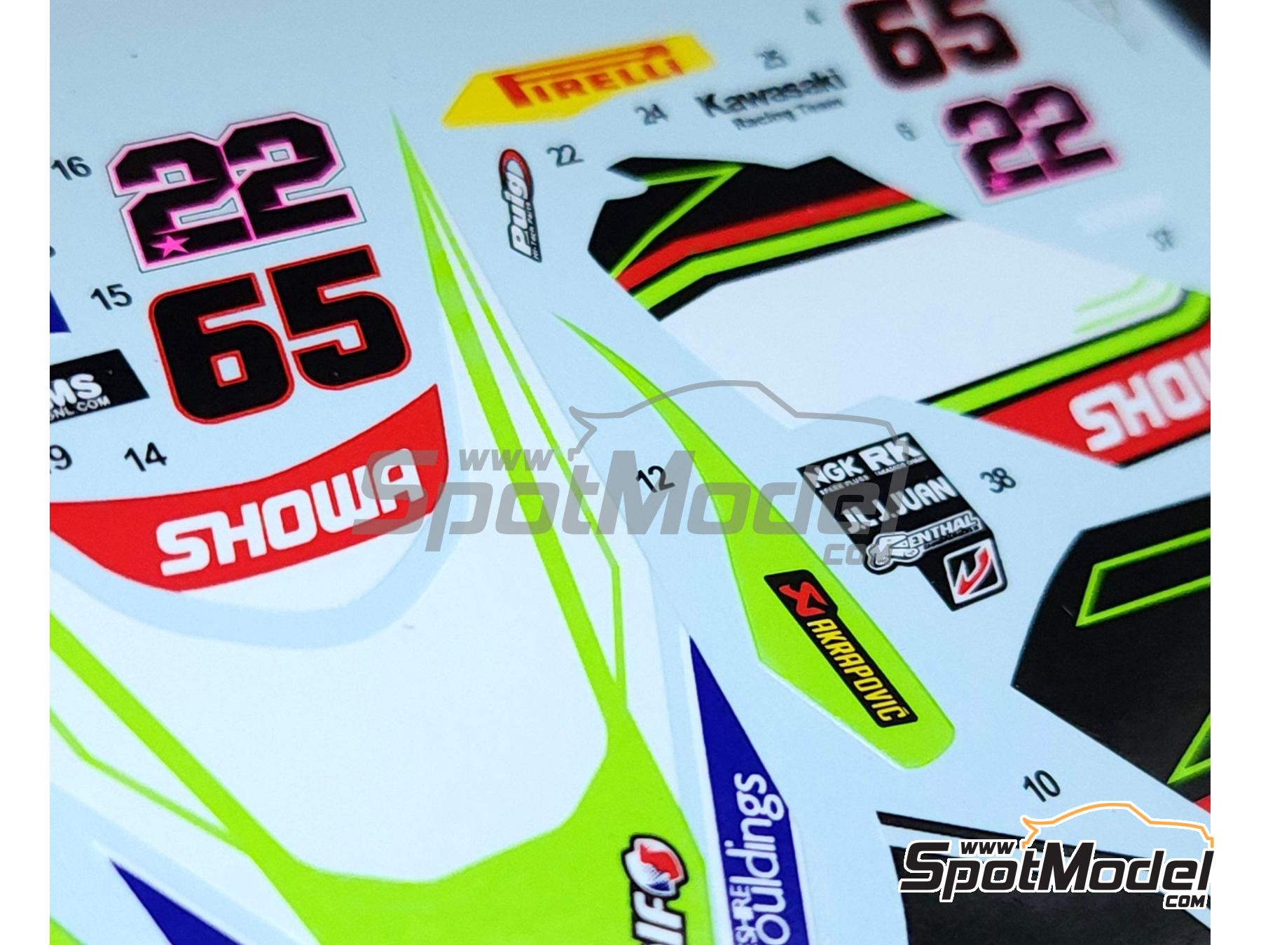 Image 7: Kawasaki ZX-10RR Equipo Kawasaki Racing Team patrocinado por Cheshire Mouldings - Campeonato del Mundo de Superbikes 2023 | Decoraci&oacute;n en escala&nbsp;1/9 fabricado por Khaled Models (ref.&nbsp;MS053)