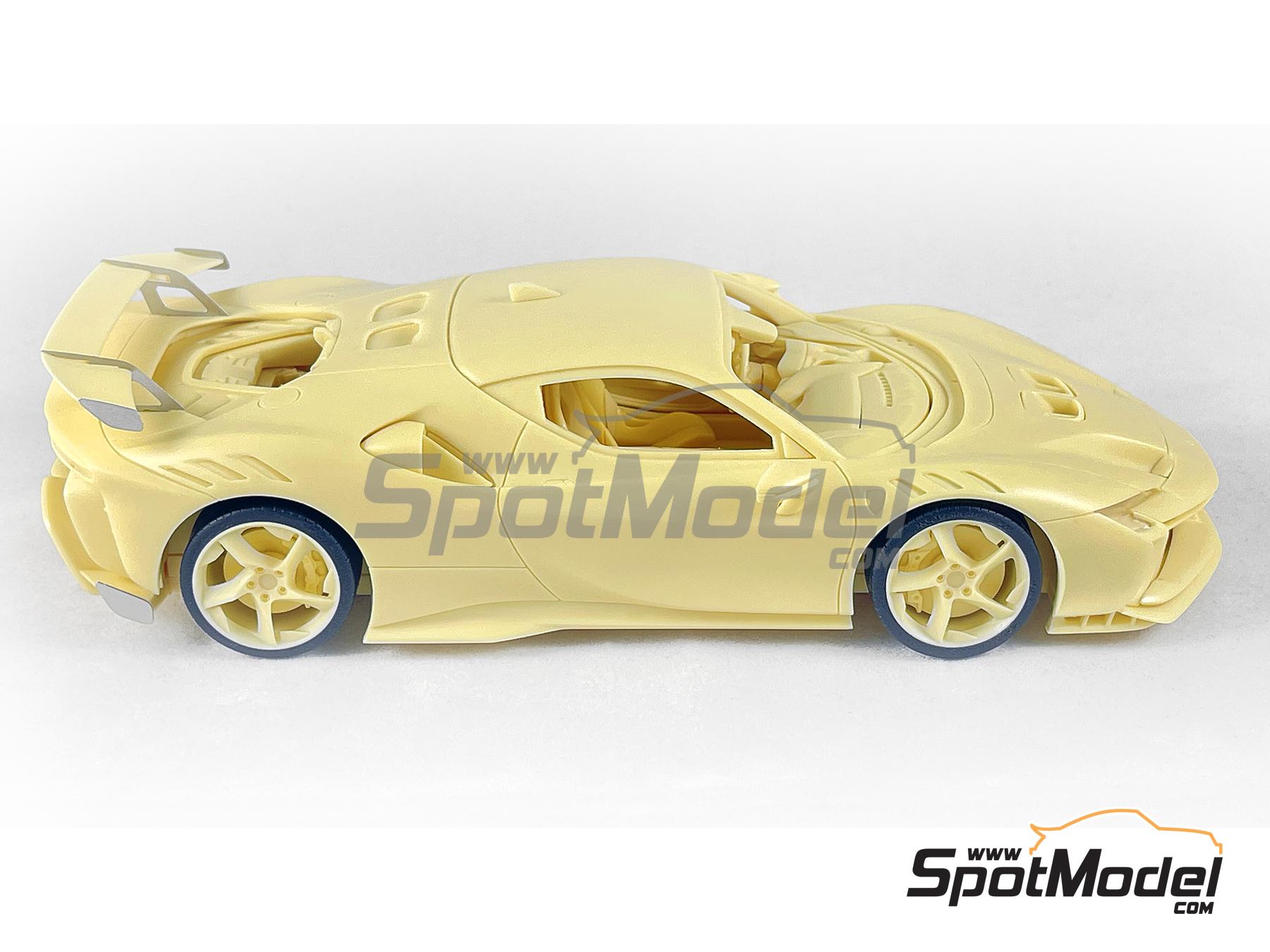 Image 2: Ferrari SF90XX Stradale | Car scale model kit in 1/24 scale manufactured by Kitbox PZY Model (ref.&nbsp;KB08-13, also PZY-012)