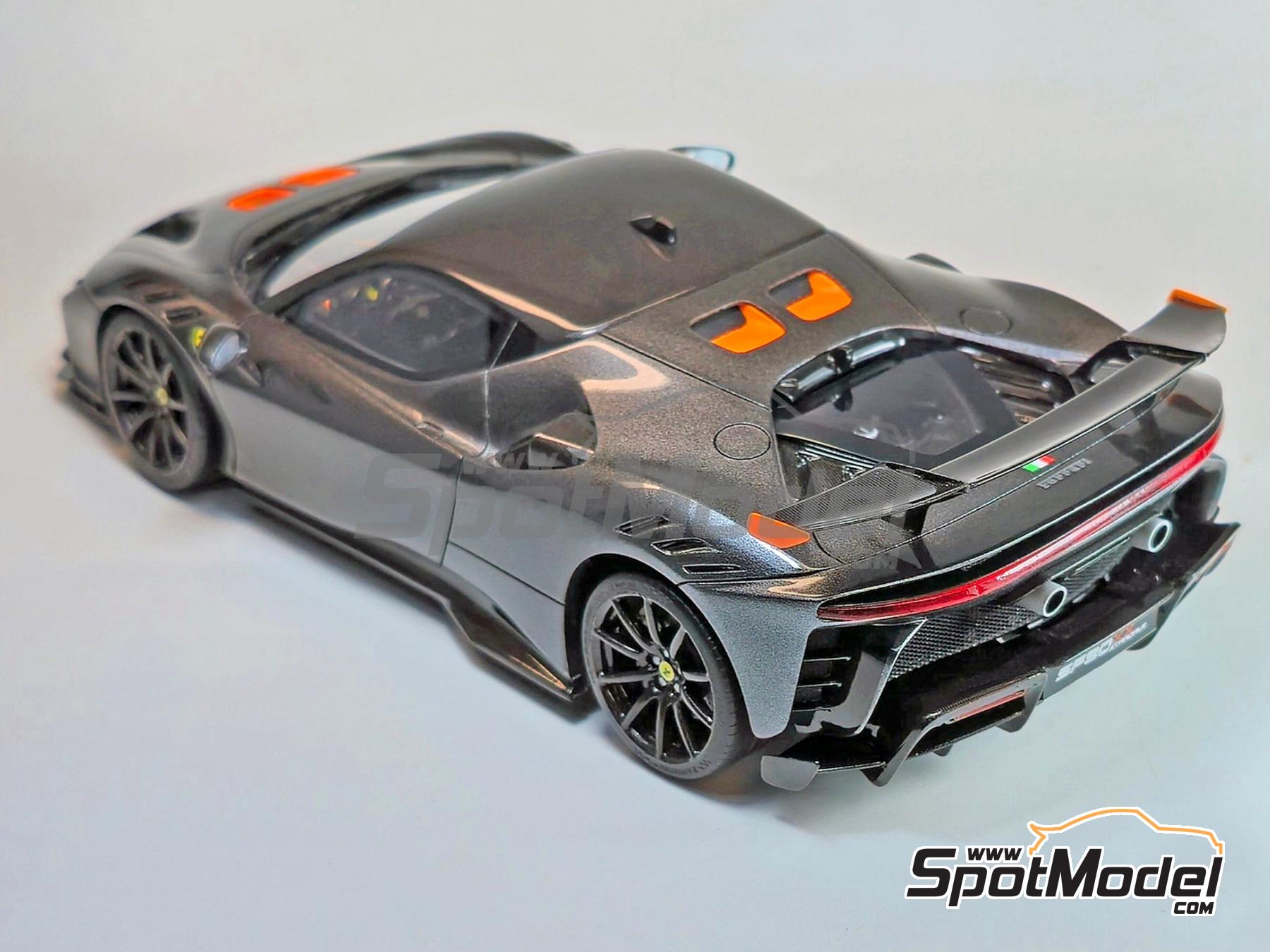 Image 18: Ferrari SF90XX Stradale | Car scale model kit in 1/24 scale manufactured by Kitbox PZY Model (ref.&nbsp;KB08-13, also PZY-012)