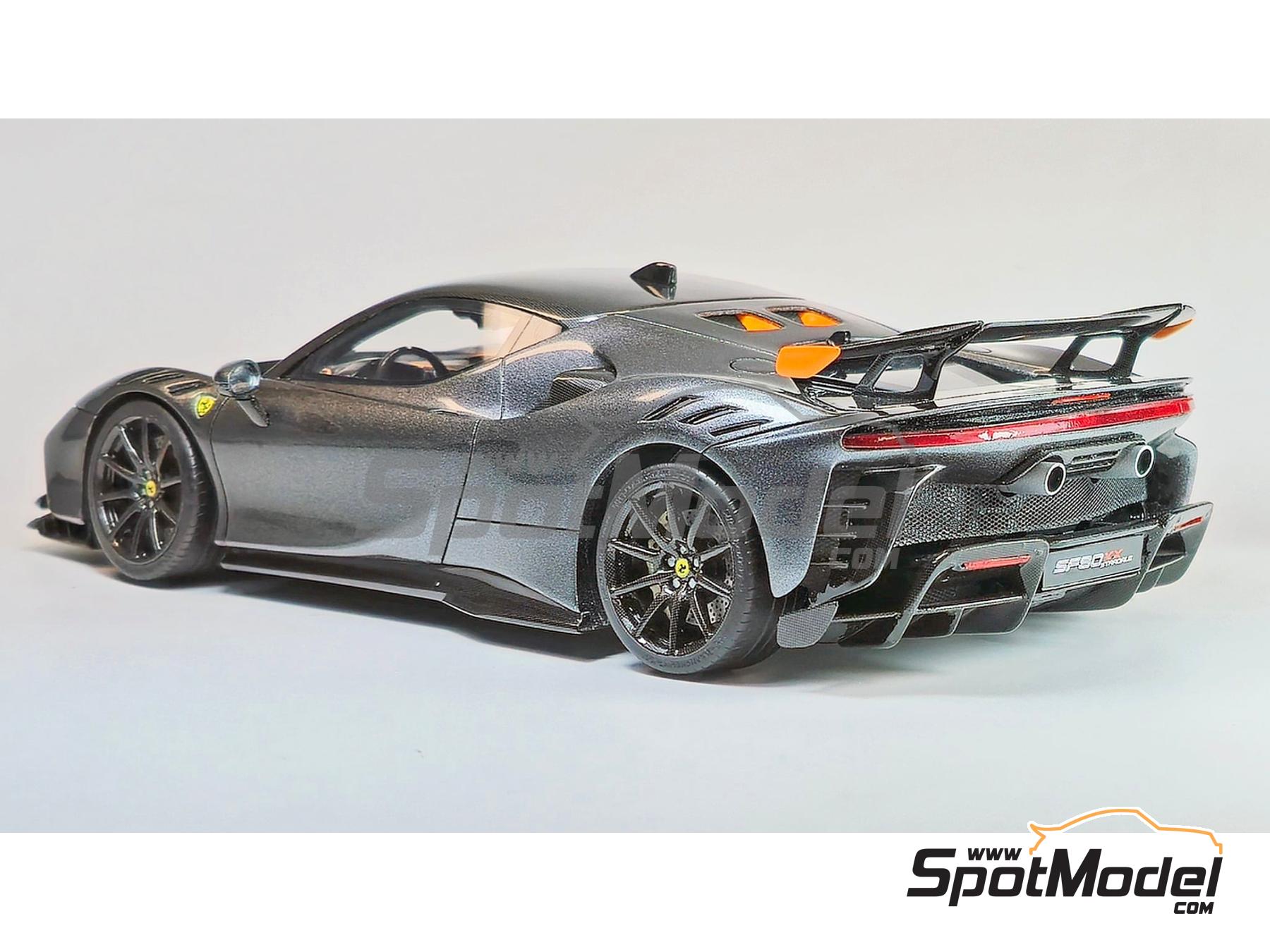 Image 19: Ferrari SF90XX Stradale | Car scale model kit in 1/24 scale manufactured by Kitbox PZY Model (ref.&nbsp;KB08-13, also PZY-012)
