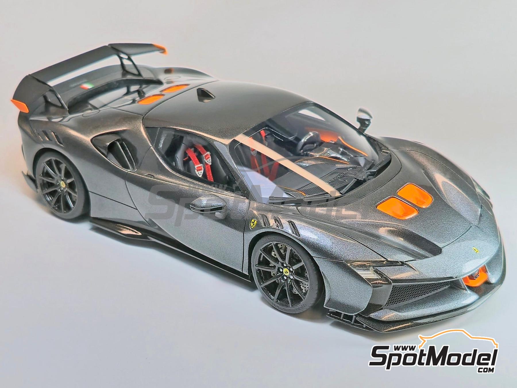 Image 20: Ferrari SF90XX Stradale | Car scale model kit in 1/24 scale manufactured by Kitbox PZY Model (ref.&nbsp;KB08-13, also PZY-012)