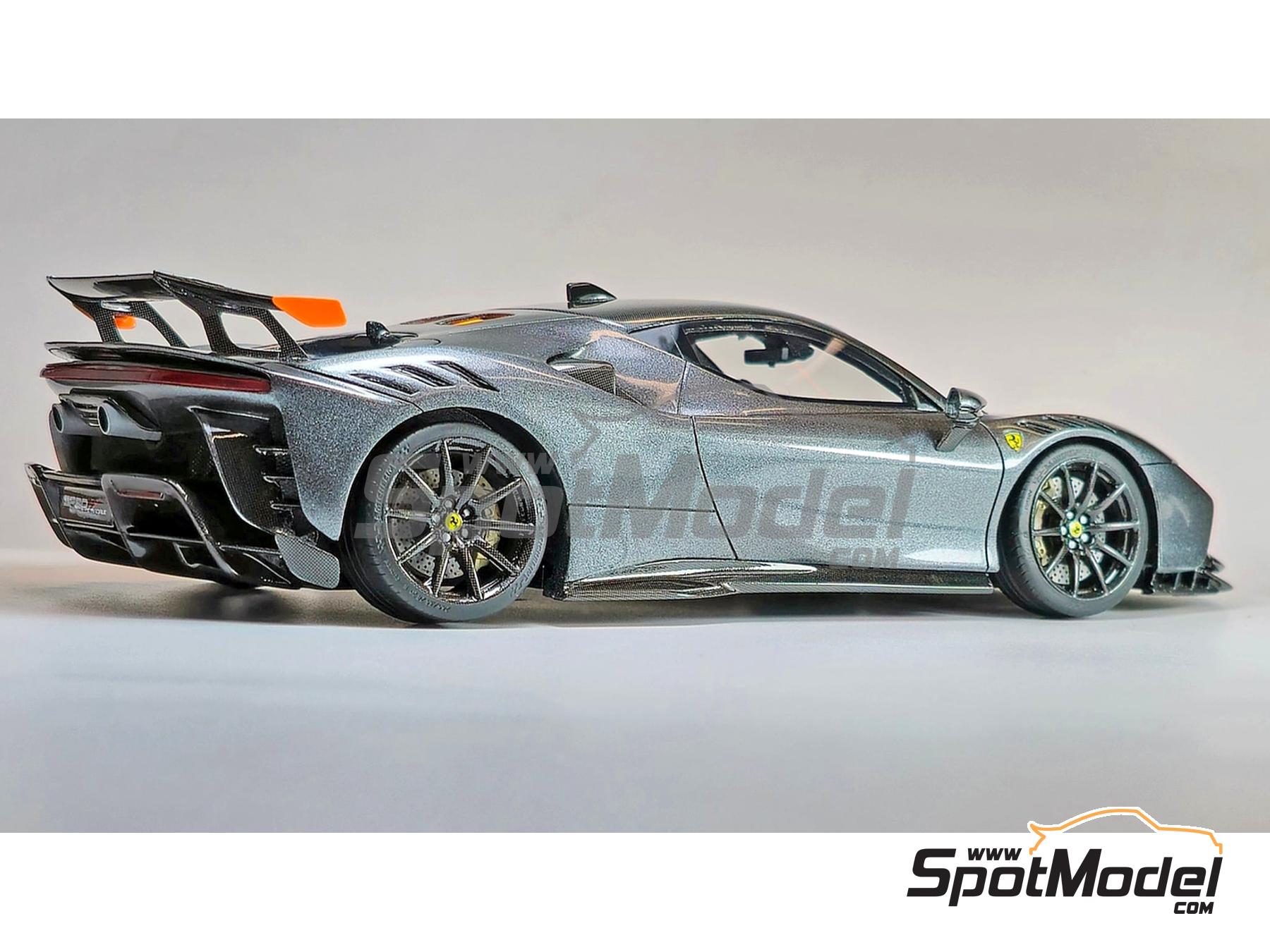 Image 21: Ferrari SF90XX Stradale | Car scale model kit in 1/24 scale manufactured by Kitbox PZY Model (ref.&nbsp;KB08-13, also PZY-012)