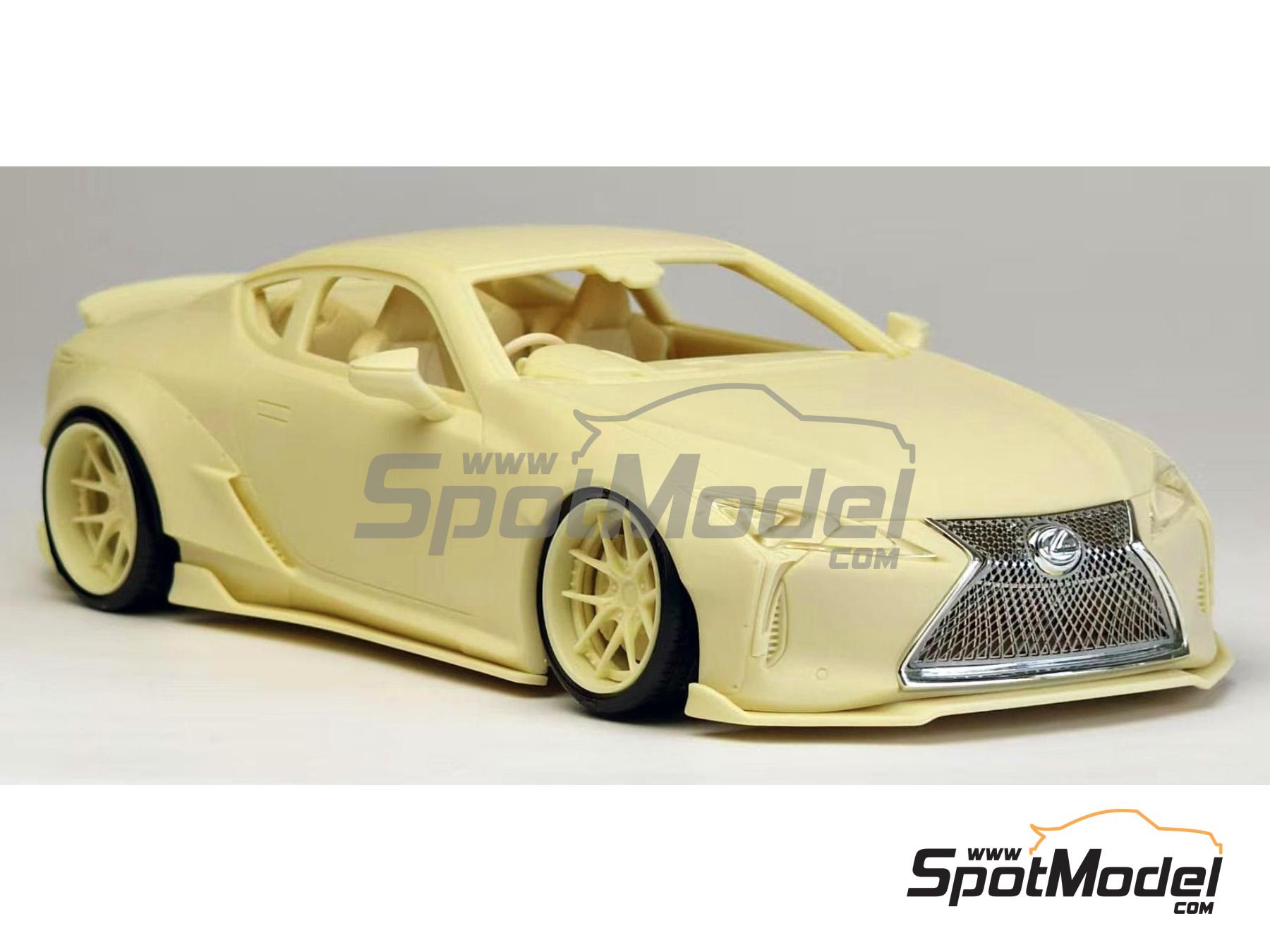 Image 3: Lexus LC500 LBWK Ducktail Style RHD Version | Car scale model kit in 1/24 scale manufactured by Kitbox PZY Model (ref.&nbsp;KB08-24, also PZY-022)