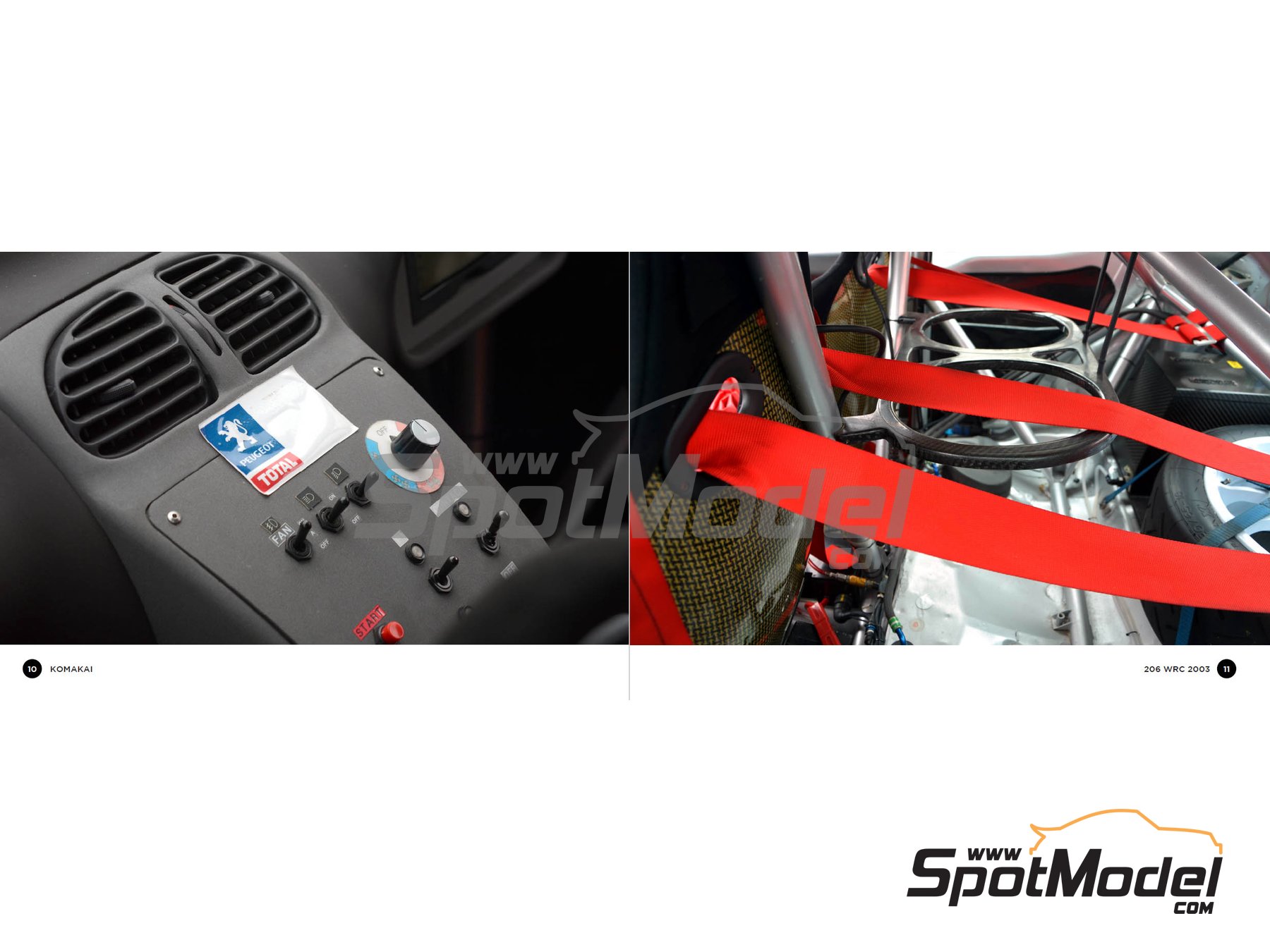 Image 1: Peugeot 206 WRC -  2003 | Reference / walkaround book manufactured by Komakai (ref.&nbsp;KOM-FG014)