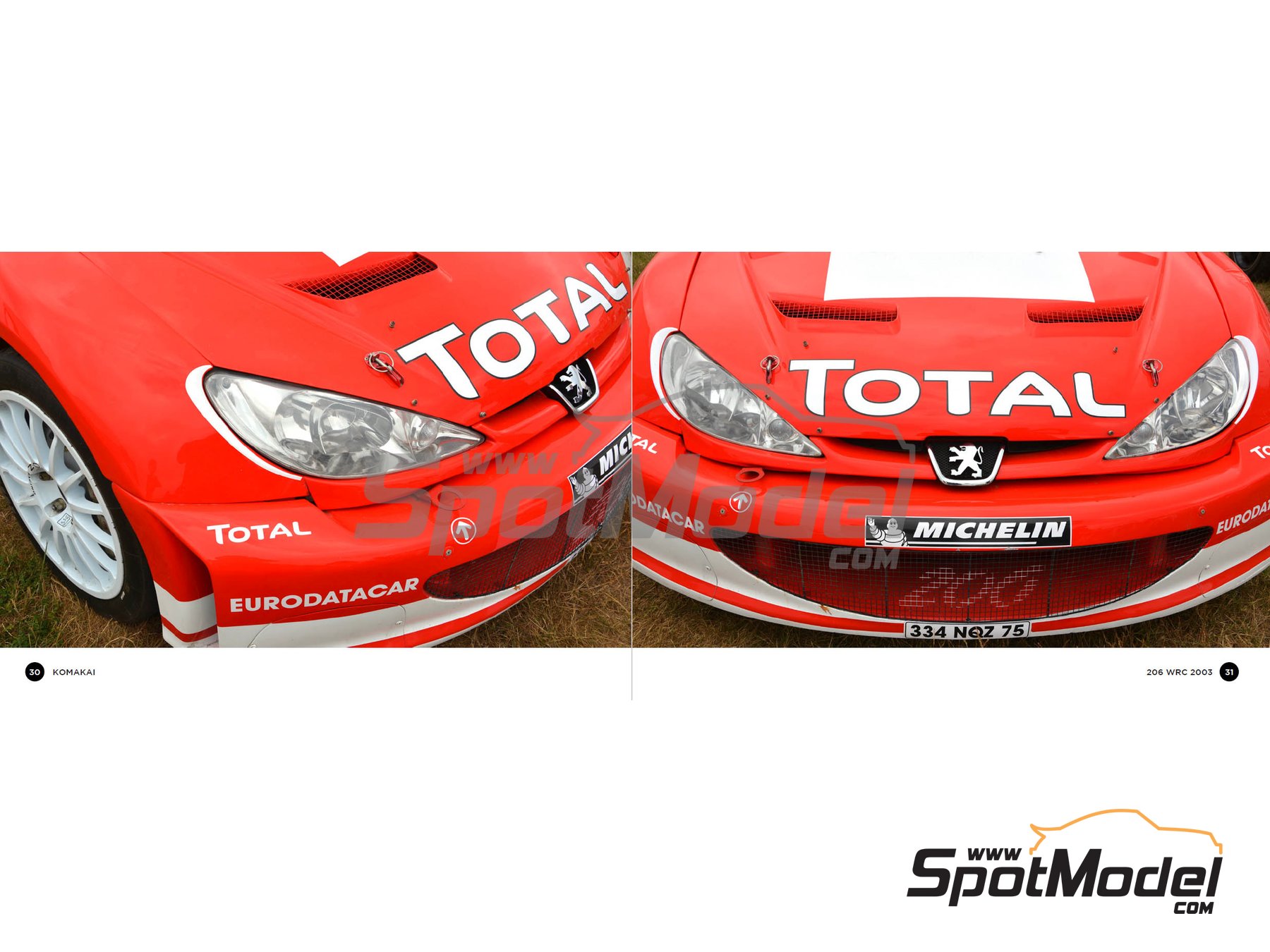 Image 2: Peugeot 206 WRC -  2003 | Reference / walkaround book manufactured by Komakai (ref.&nbsp;KOM-FG014)