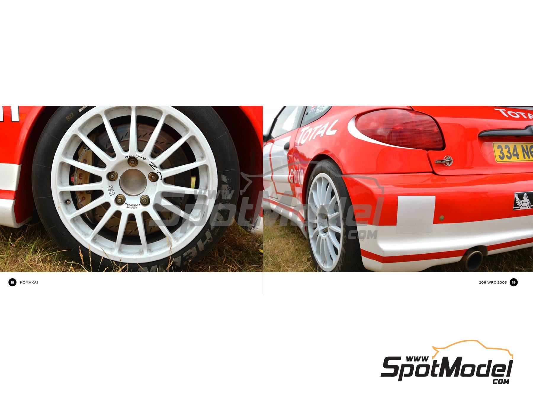 Image 3: Peugeot 206 WRC -  2003 | Reference / walkaround book manufactured by Komakai (ref.&nbsp;KOM-FG014)