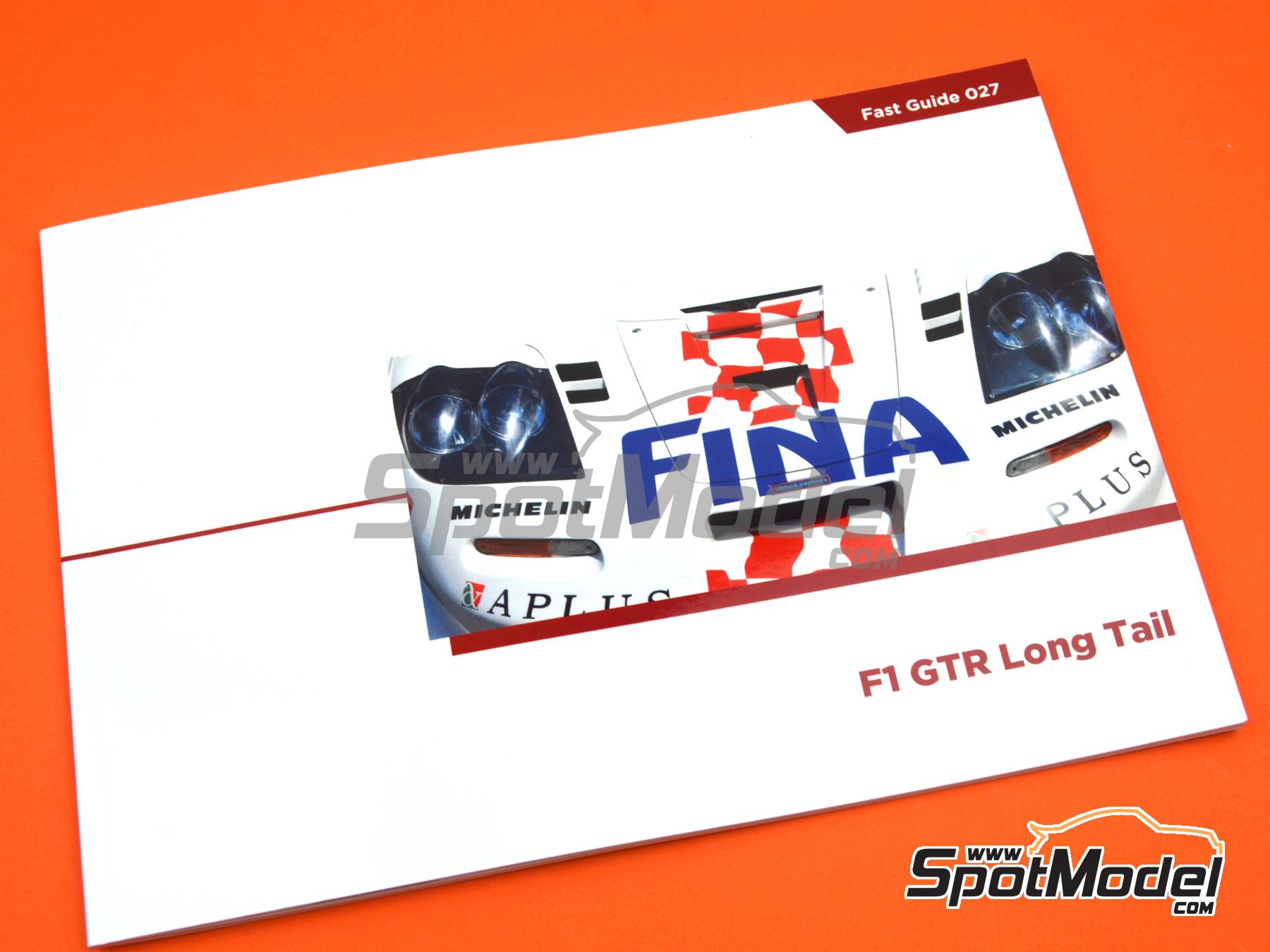 Image 4: McLaren F1 GTR Long Tail BMW Motorsport Team sponsored by Fina | Reference / walkaround book manufactured by Komakai (ref.&nbsp;KOM-FG027)