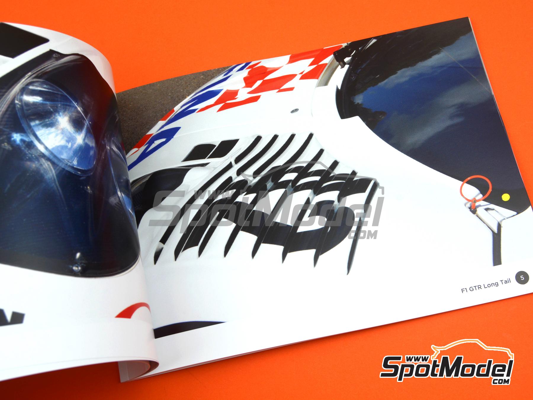 Image 5: McLaren F1 GTR Long Tail BMW Motorsport Team sponsored by Fina | Reference / walkaround book manufactured by Komakai (ref.&nbsp;KOM-FG027)