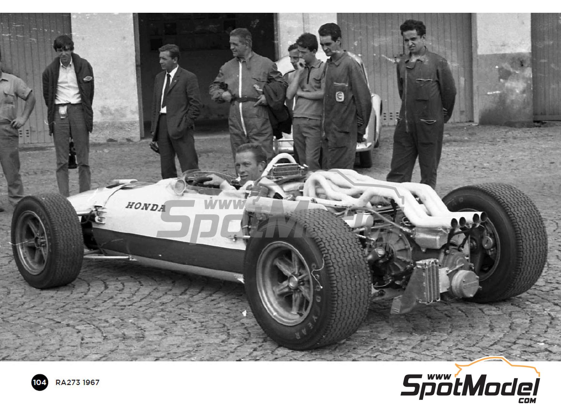 Image 3: Honda RA273 - Gran Premio de F&oacute;rmula 1 de Alemania, Gran Premio de F&oacute;rmula 1 de Belgica, Gran Premio de Formula 1 de Holanda, Gran Premio de Formula 1 de M&oacute;naco, Gran Premio de F&oacute;rmula 1 de Sud&aacute;frica 1967 | Libro de referencia fabricado por Komakai (ref.&nbsp;KOM-OR003, tambien 9788410547247 y 8410547244)
