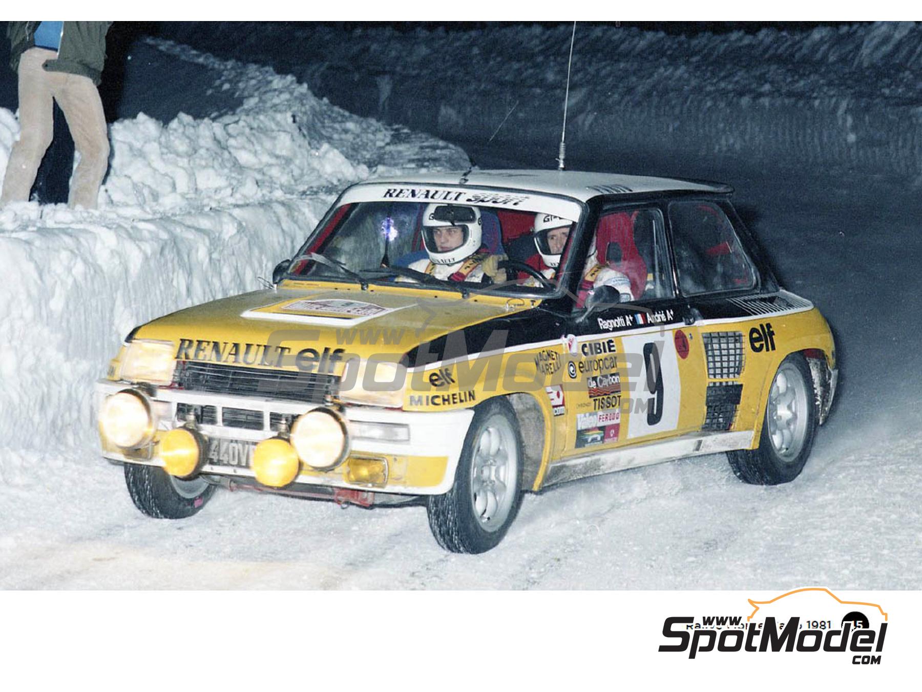 Image 3: Renault 5 Turbo Equipo Galtier Renault Sport - Rally de Monte Carlo - Rallye Automobile de Monte-Carlo 1981 | Libro de referencia fabricado por Komakai (ref.&nbsp;KOM-OR004, tambien 9788410547254)