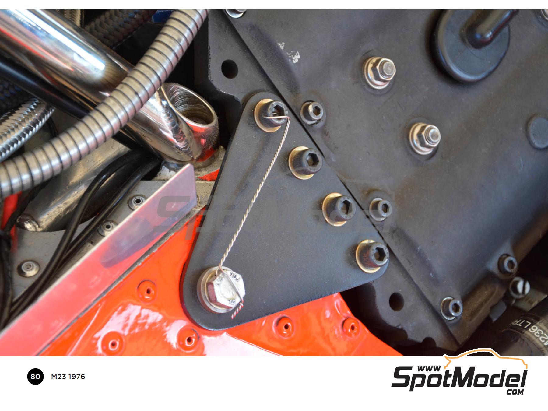 Image 3: McLaren Ford M23 - Campeonato del Mundo FIA de Formula 1 1976 | Libro de referencia fabricado por Komakai (ref.&nbsp;KOM-UDG021)