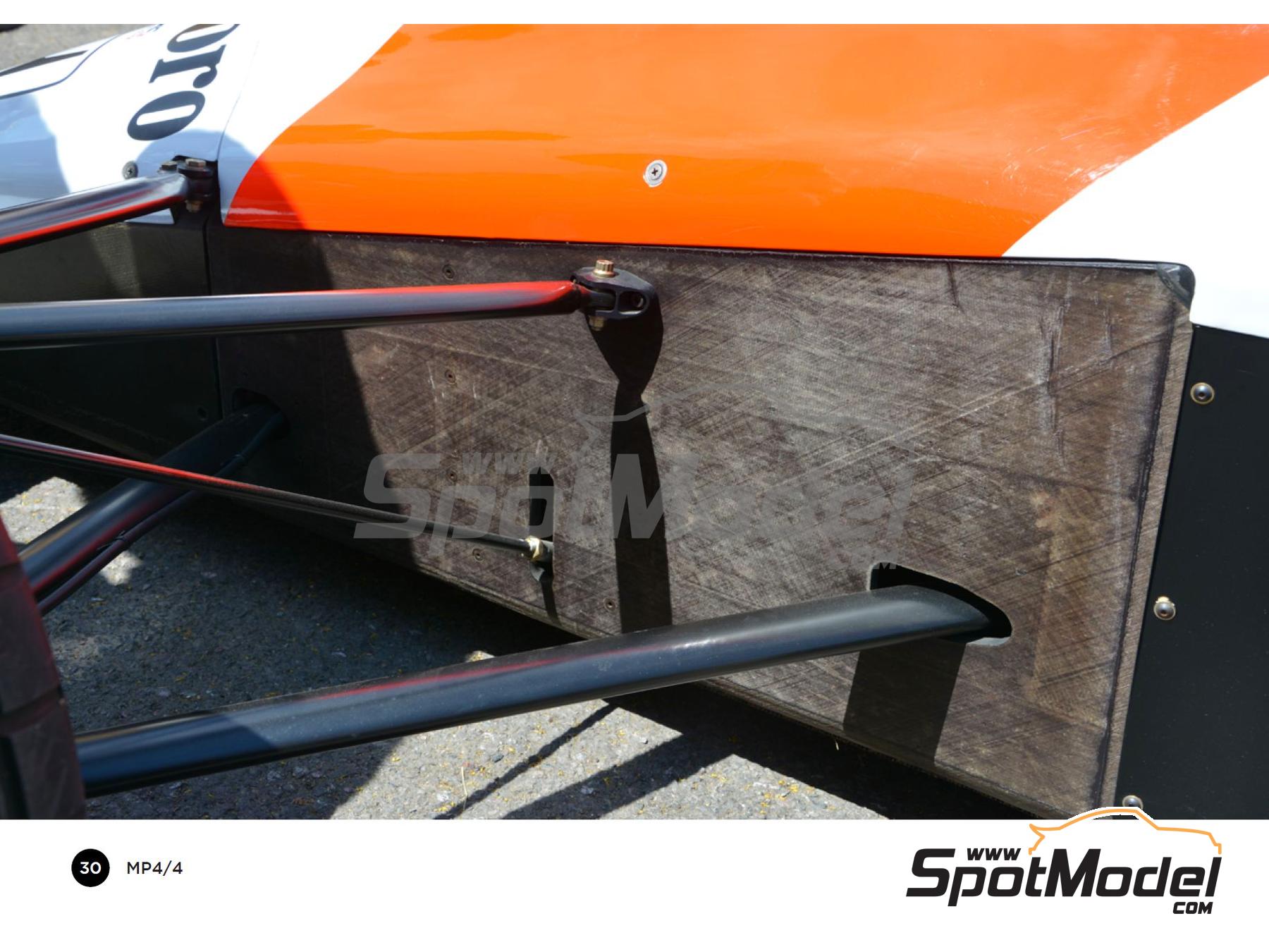 Image 3: McLaren Honda MP4/4 | Reference / walkaround book manufactured by Komakai (ref.&nbsp;KOM-UDG022)