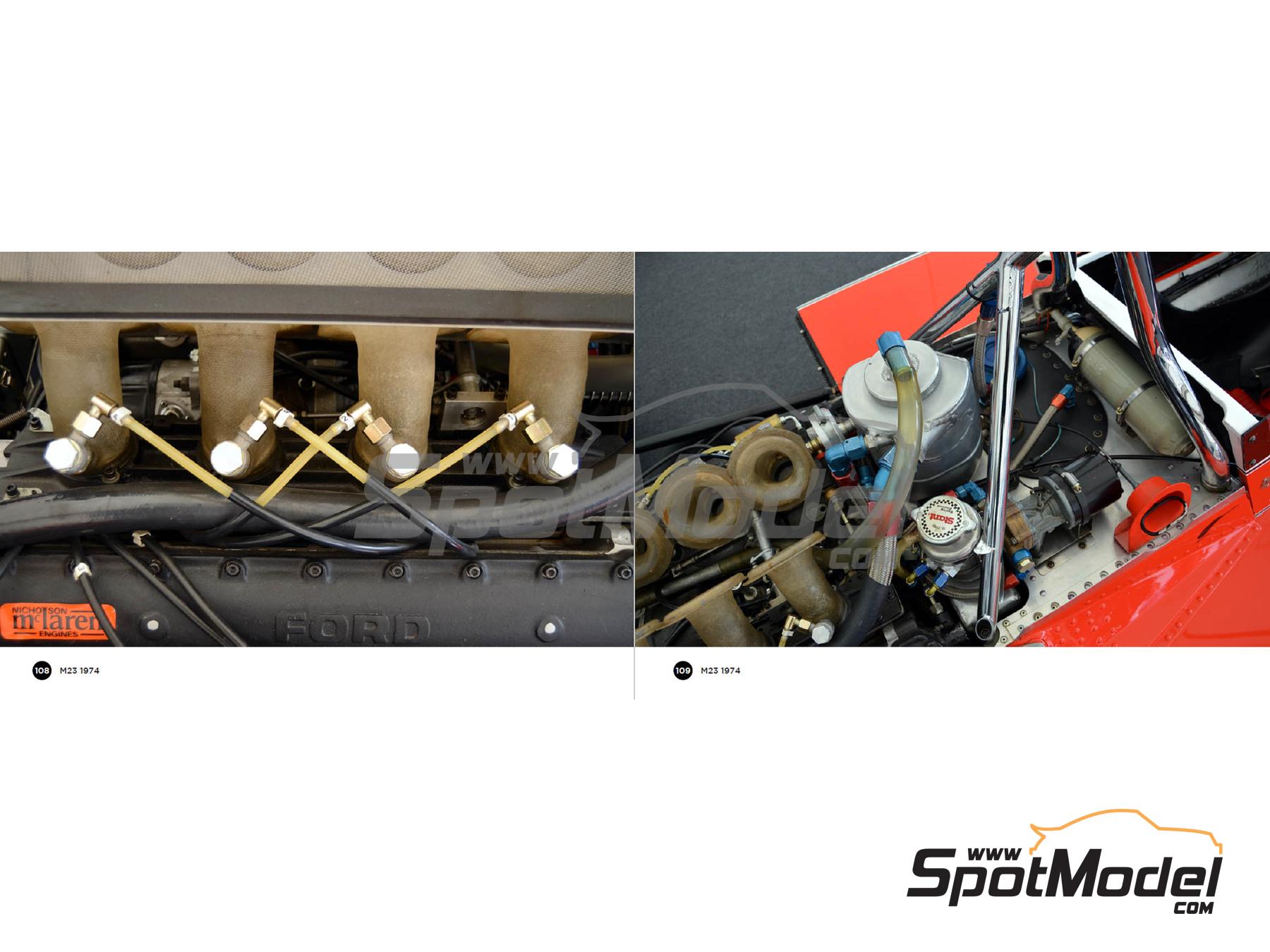 Image 3: McLaren Ford M23 - FIA Formula 1 World Championship 1974 | Reference / walkaround book manufactured by Komakai (ref.&nbsp;KOM-UDG023)