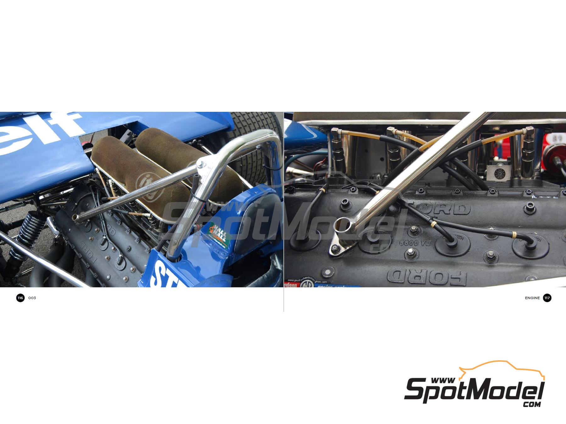 Image 3: Tyrrell Ford 003 | Reference / walkaround book manufactured by Komakai (ref. KOM-UDG024)