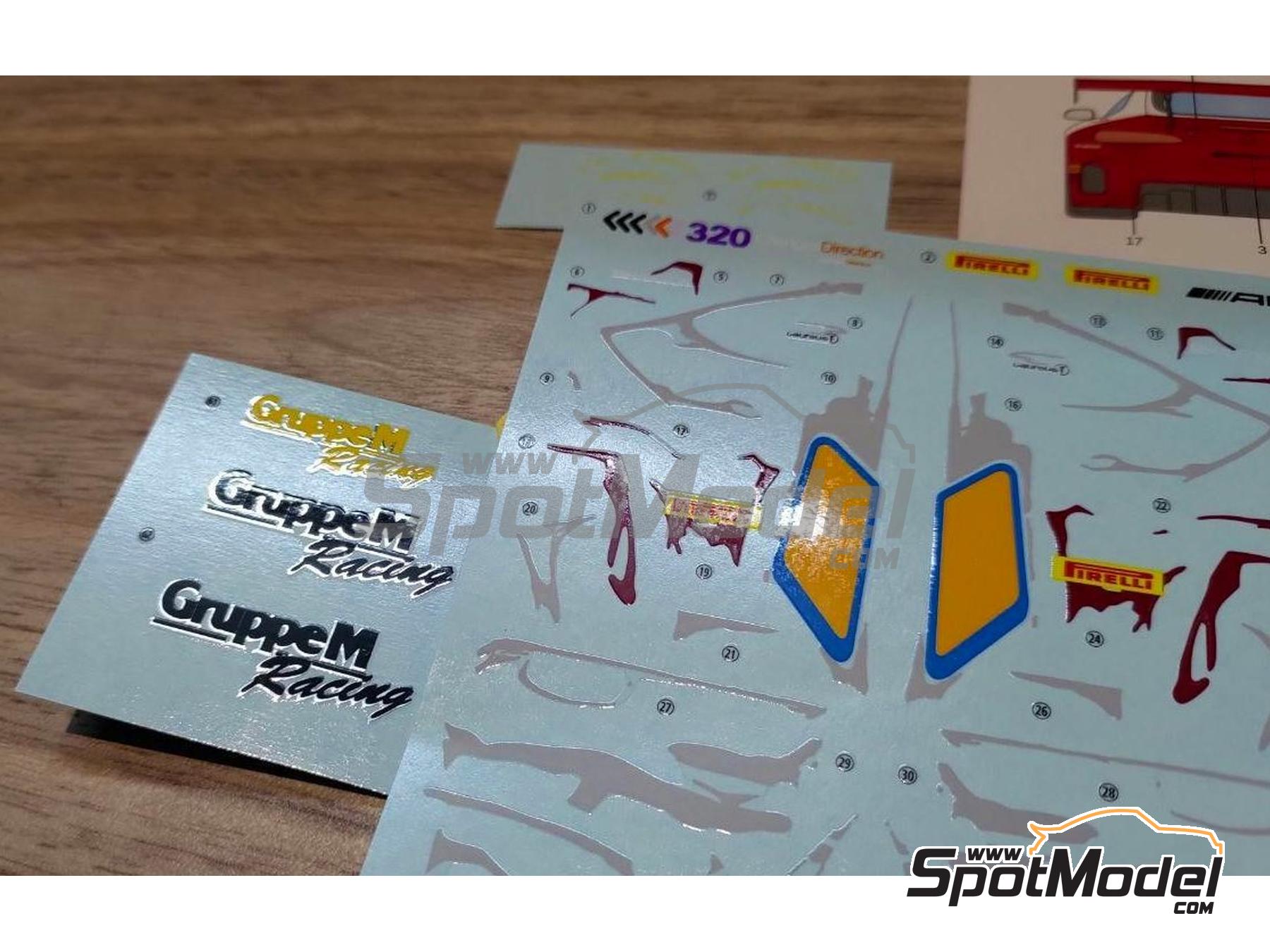 Image 11: Mercedes Benz AMG GT3 GruppeM Racing Team - Suzuka 10 Hours 2018 | Marking / livery in 1/24 scale manufactured by LB Production (ref.&nbsp;LB-24025, also LB24025 and 24025)