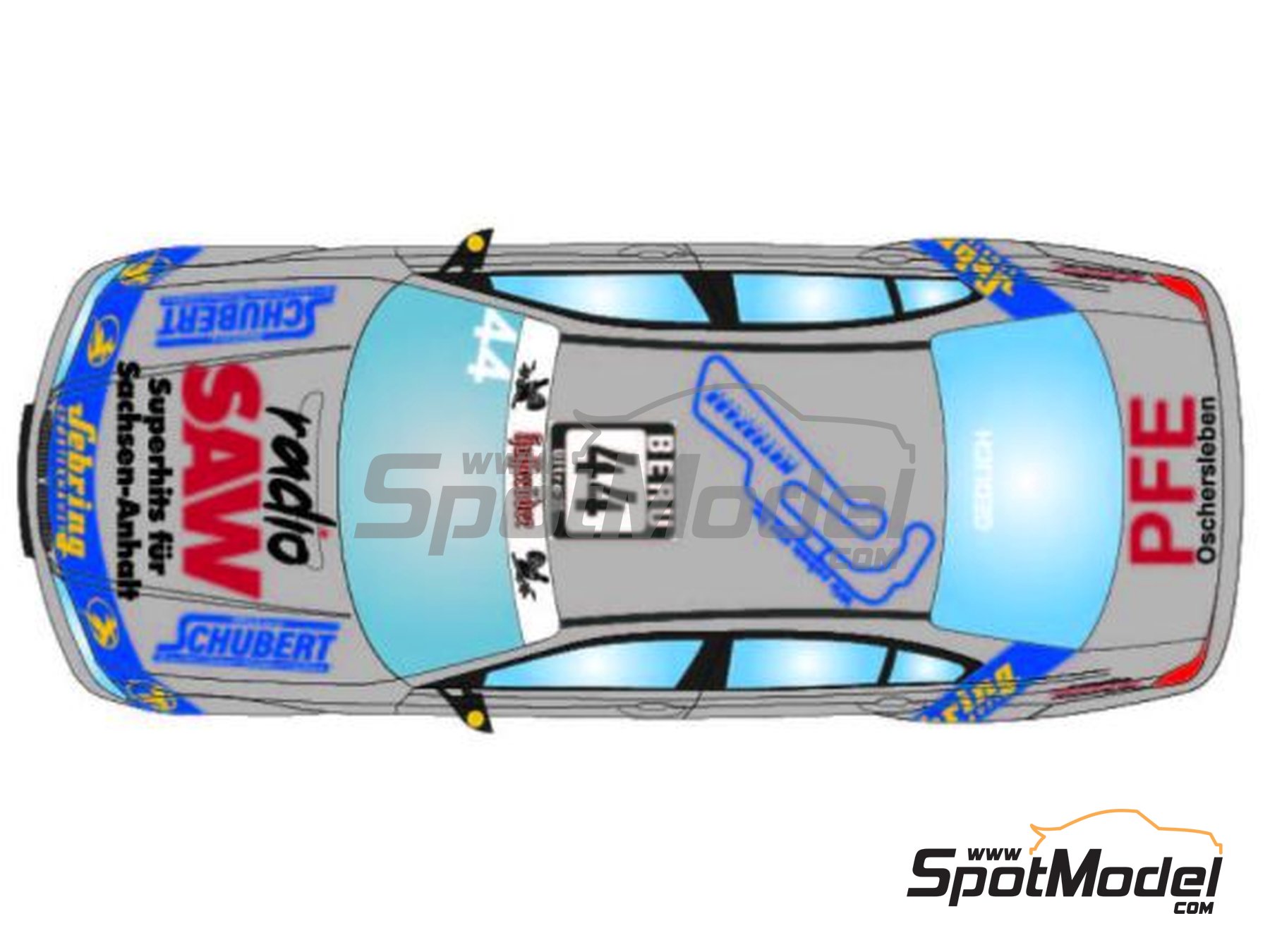 Image 3: BMW 320i E46 Equipo Schubert Motorsports patrocinado por V&ouml;lpker Montanwachs - Guia Race de Macau, Copa de Turismos de Alemania (DTC) 2001 | Decoraci&oacute;n en escala&nbsp;1/24 fabricado por LB Production (ref.&nbsp;LB-24030, tambien LB24030 y 24030)