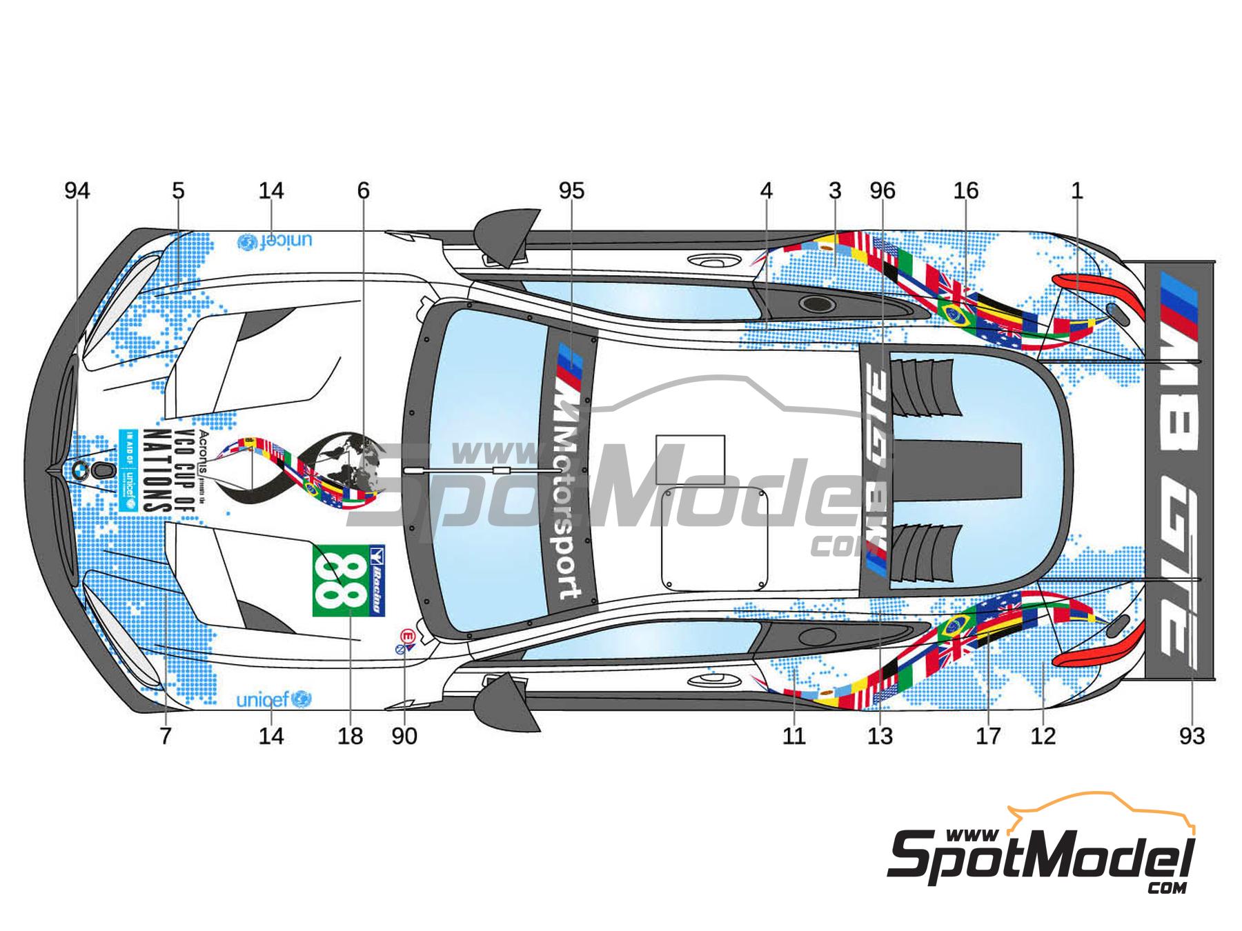 Image 3: BMW M8 GTE Williams eSports Team sponsored by Acronis - VCO Cup of Nations 2020 | Marking / livery in 1/24 scale manufactured by LB Production (ref.&nbsp;LB-24042, also LB24042 and 24042)