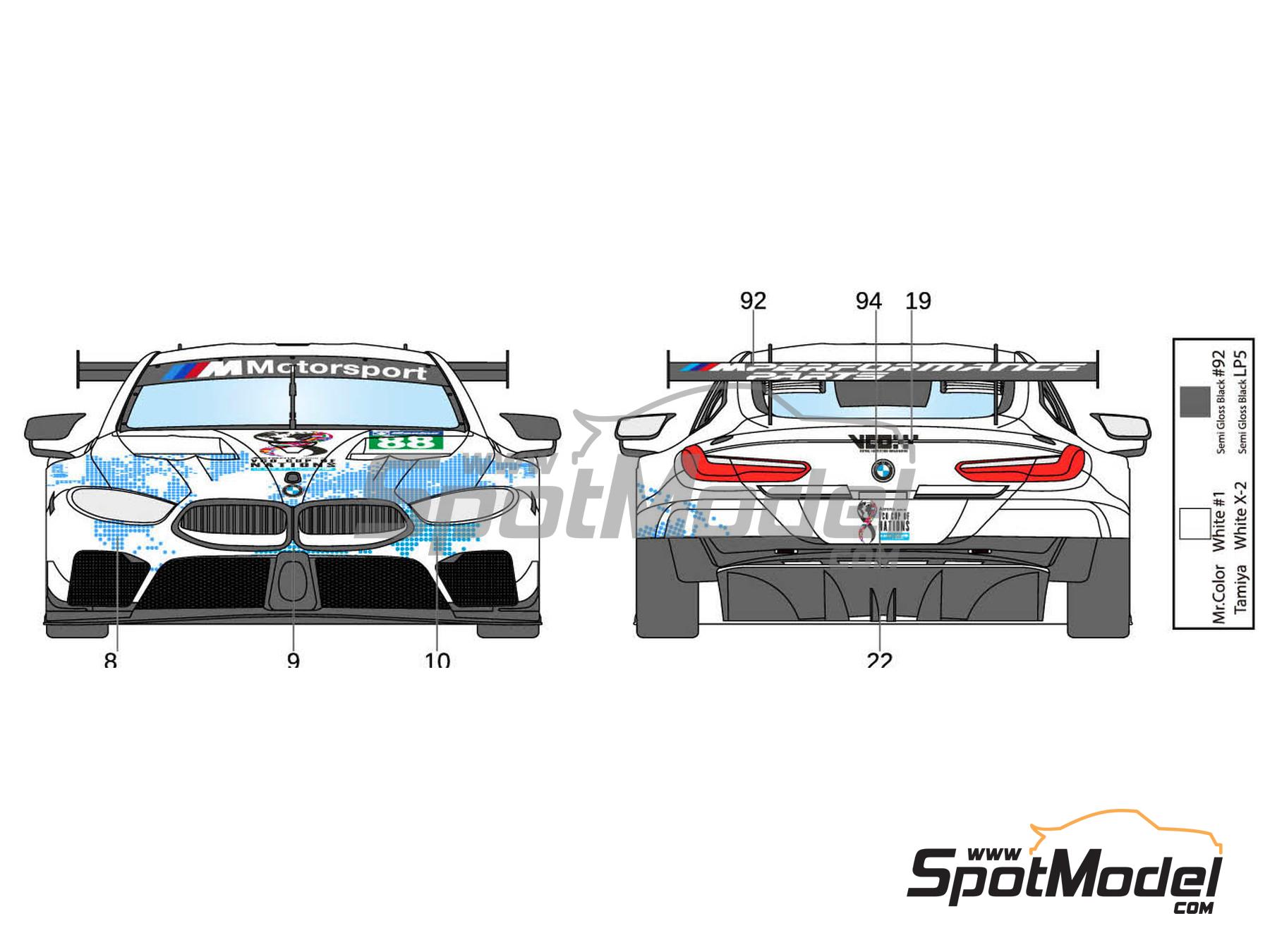 Image 4: BMW M8 GTE Williams eSports Team sponsored by Acronis - VCO Cup of Nations 2020 | Marking / livery in 1/24 scale manufactured by LB Production (ref.&nbsp;LB-24042, also LB24042 and 24042)
