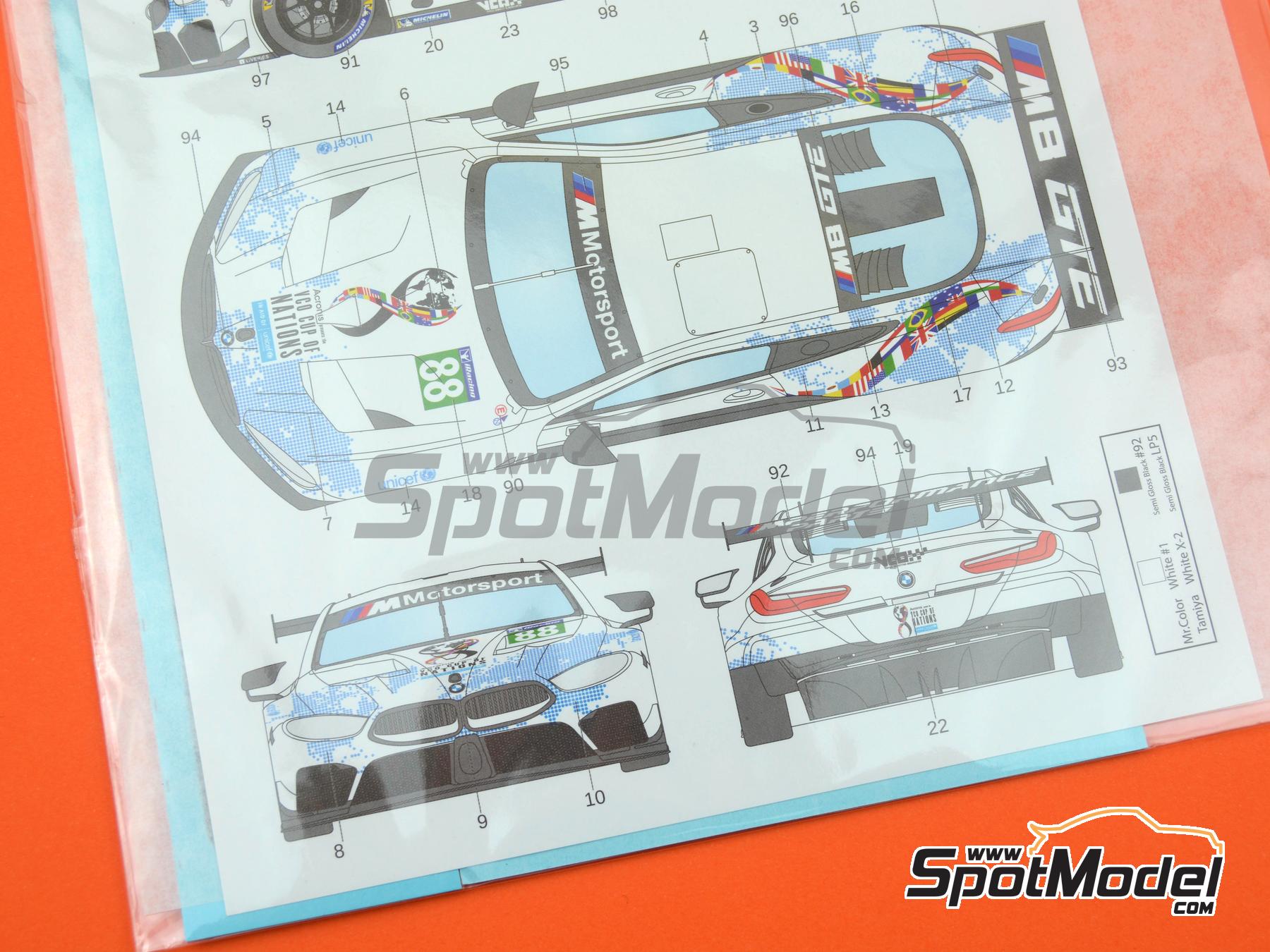 Image 6: BMW M8 GTE Williams eSports Team sponsored by Acronis - VCO Cup of Nations 2020 | Marking / livery in 1/24 scale manufactured by LB Production (ref.&nbsp;LB-24042, also LB24042 and 24042)