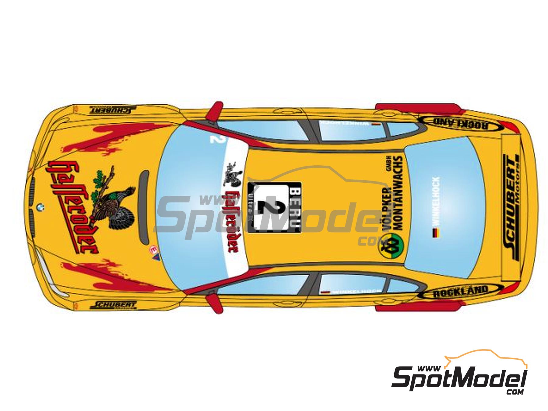 Image 7: BMW 320i (E46) Schubert Motorsports Team sponsored by Hasser&ouml;der - Produktionswagen Meisterschaft (DMSB) - Production Car Championship 2004 | Marking / livery in 1/24 scale manufactured by LB Production (ref.&nbsp;LB-24057, also LB24057)