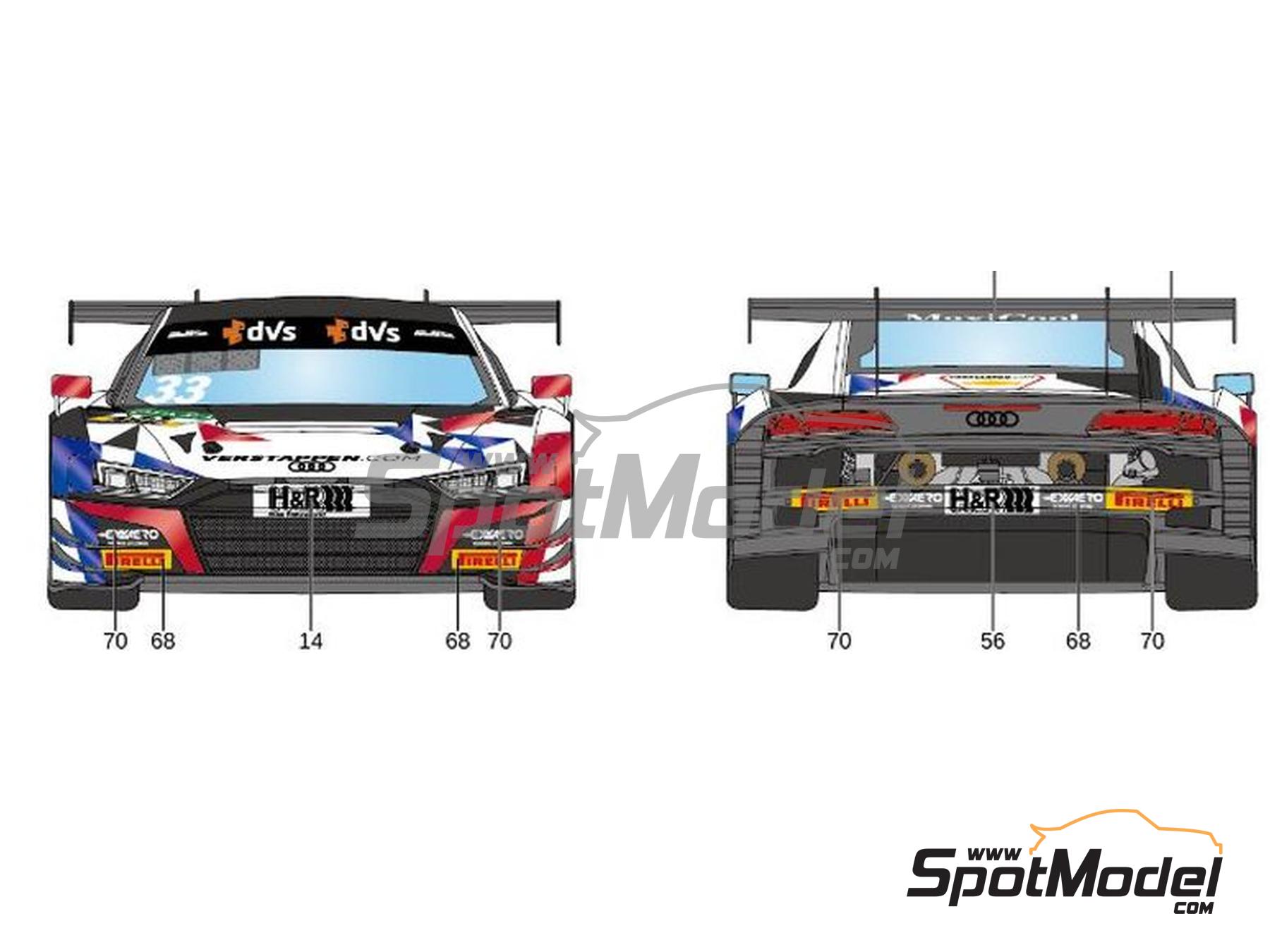 Image 4: Audi R8 LMS GT3 Evo II Car Collection Motorsport Team sponsored by RB Exxaero - ADAC GT Masters 2022 | Marking / livery in 1/24 scale manufactured by LB Production (ref.&nbsp;LB-24074, also LB24074 )